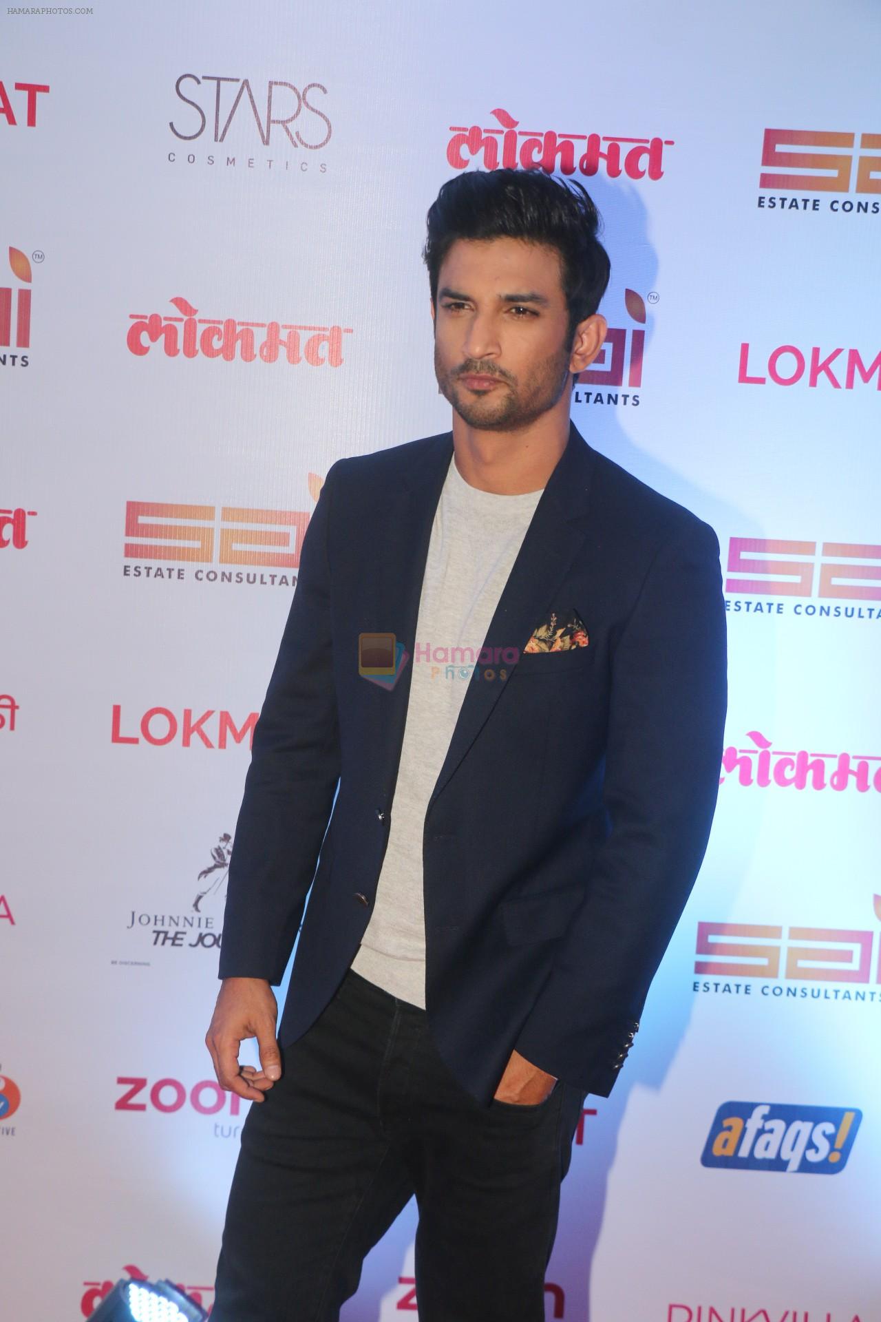 Sushant Singh Rajput at the Red Carpet Of 2nd Edition Of Lokmat  Maharashtra's Most Stylish Awards on 14th Nov 2017