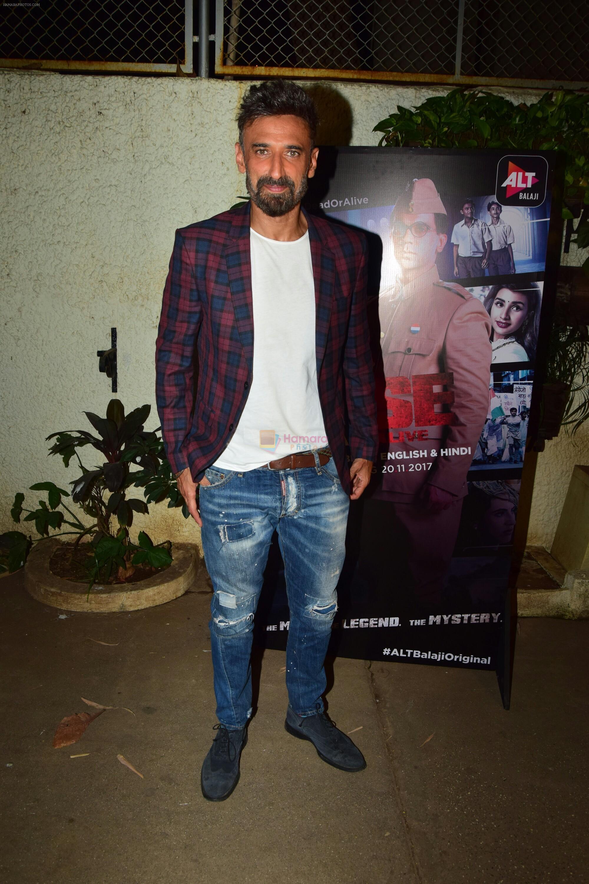 Rahul Dev at the Screening of ALT Balaji Film Bose on 17th Nov 2017