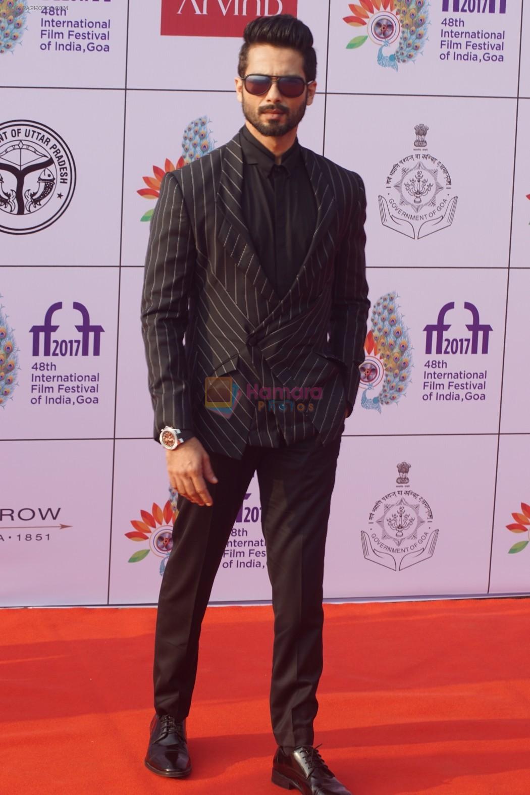 Shahid Kapoor at IFFI 2017 Opening Ceremony on 20th Nov 2017