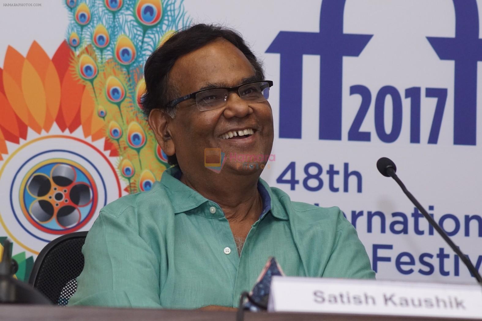 Satish Kaushik At IFFI 17 on 23rd Nov 2017