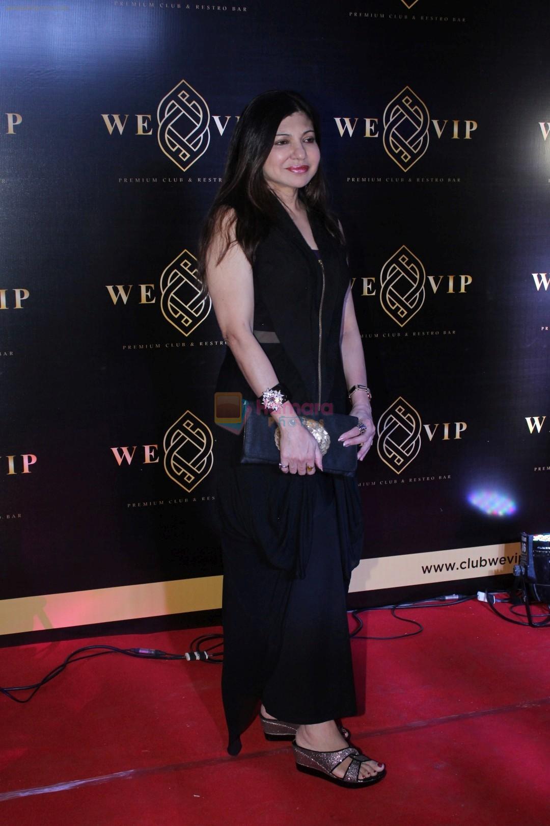 Alka Yagnik at the Launch Party Of We-VIP The Most Premium Night Club & Lounge on 23rd Nov 2017