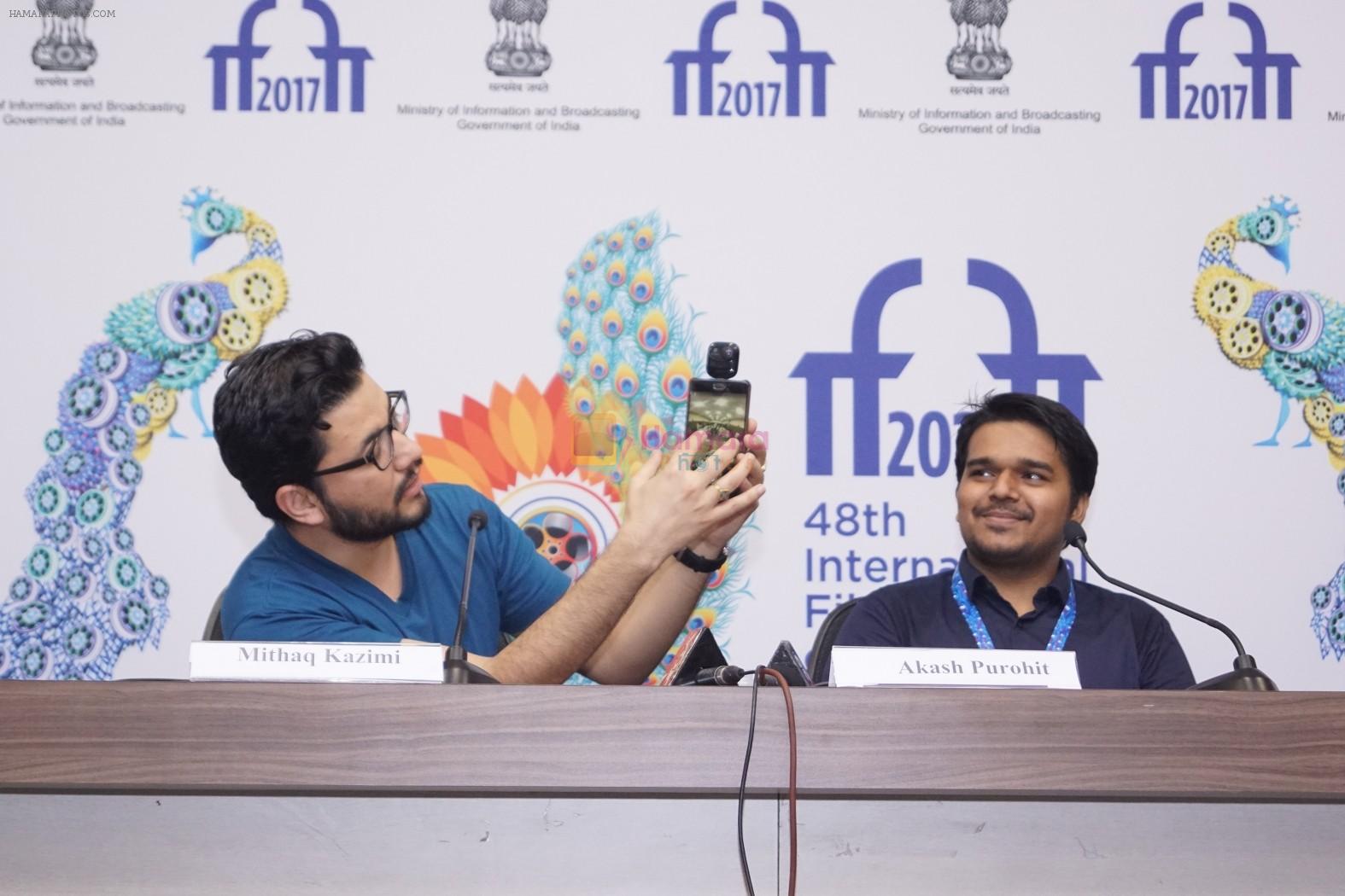 at the Press Conference - Media Tech Start-up Expo (IFFI 2017) on 27th Nov 2017