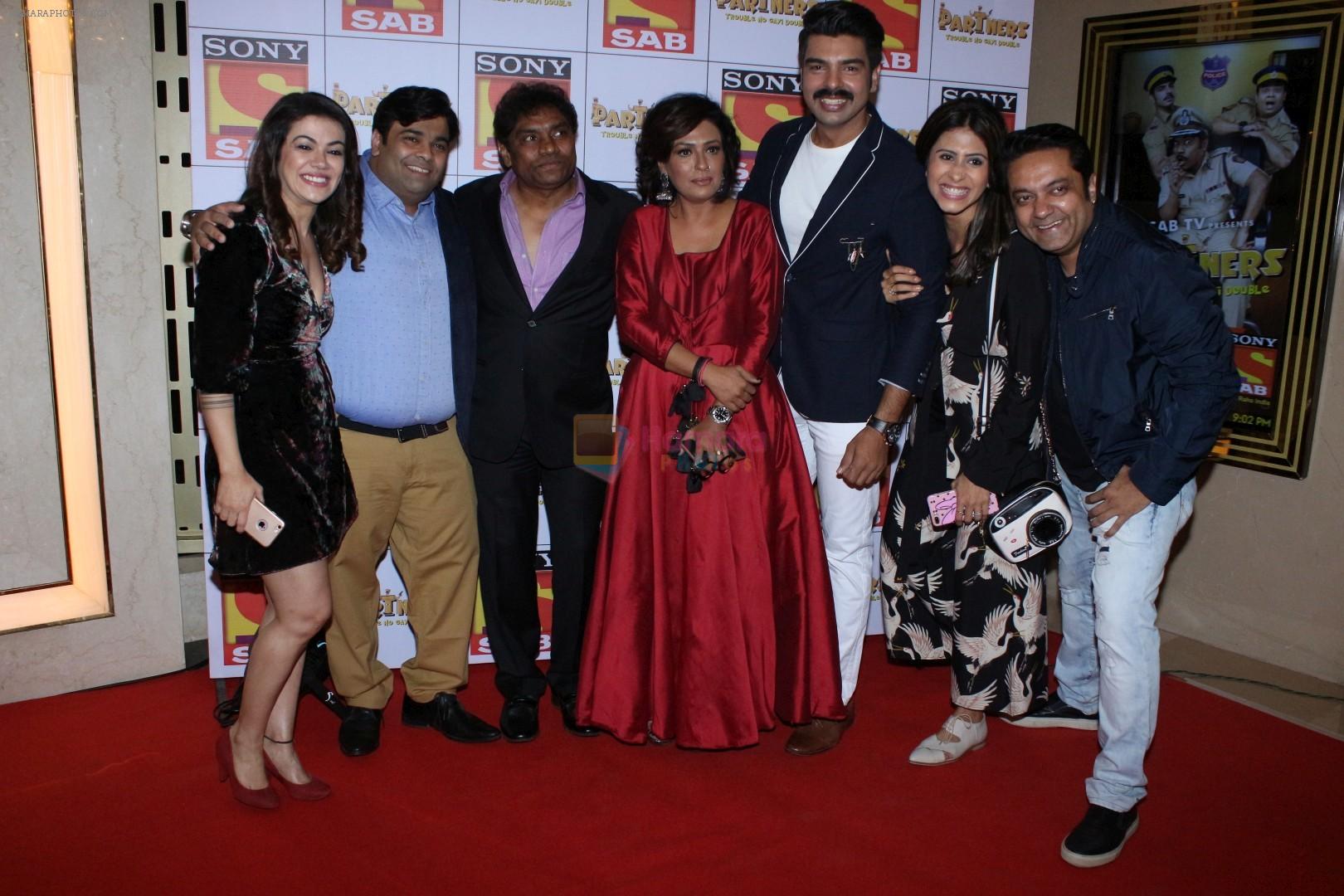 Kiku Sharda, Johnny Lever, Kishwar Merchant, Shweta Gulati, Ashwini Kalsekar at the Red Carpet Of SAB TV New Show PARTNERS on 28th Nov 2017