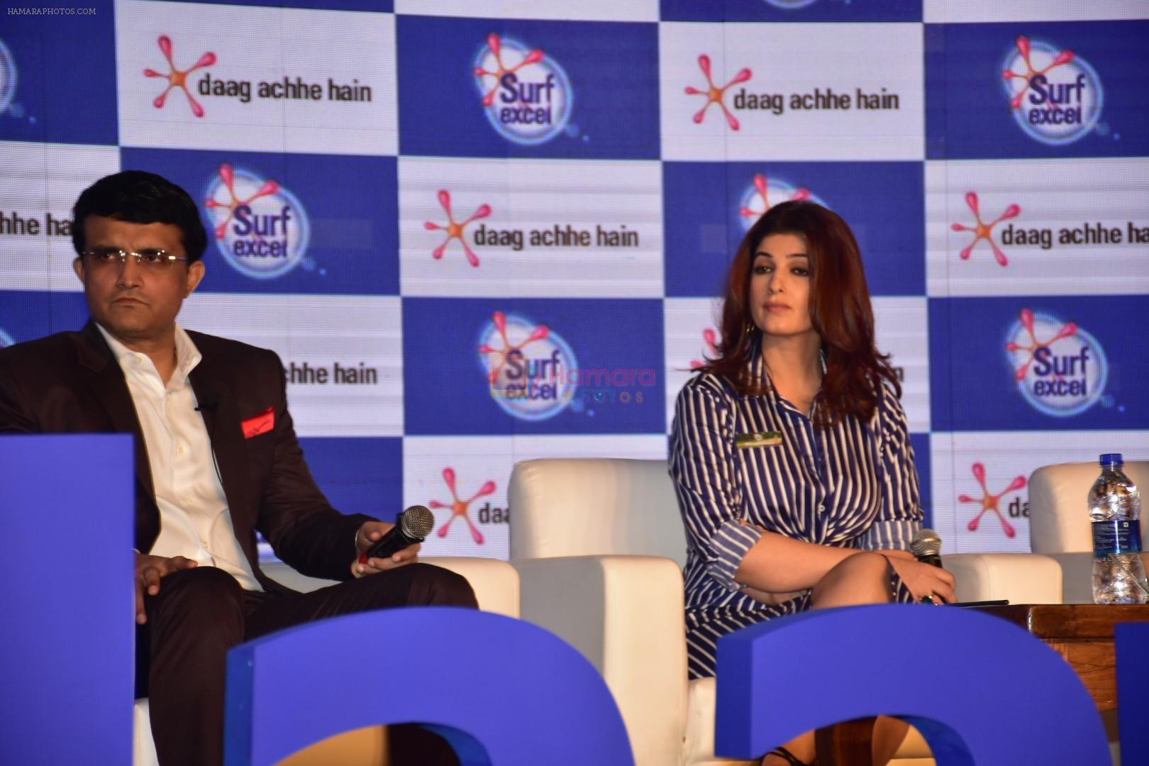 Twinkle Khanna, Sourav Ganguly at the Launch Of Surf Excel New Campaign Haarkoharao on 30th Nov 2017