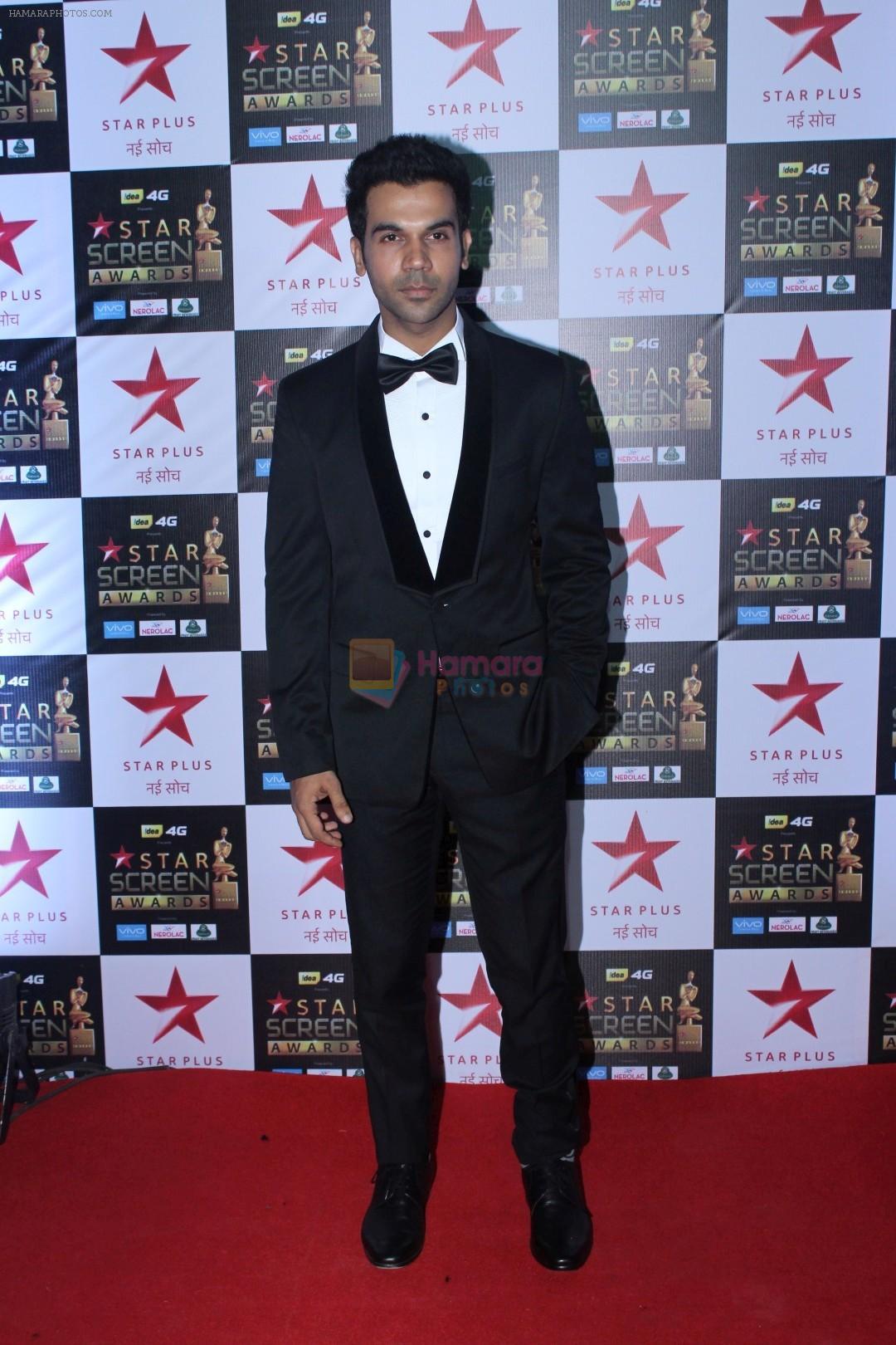 Rajkummar Rao at the Red Carpet of Star Screen Awards in Mumbai on 3rd Dec 2017
