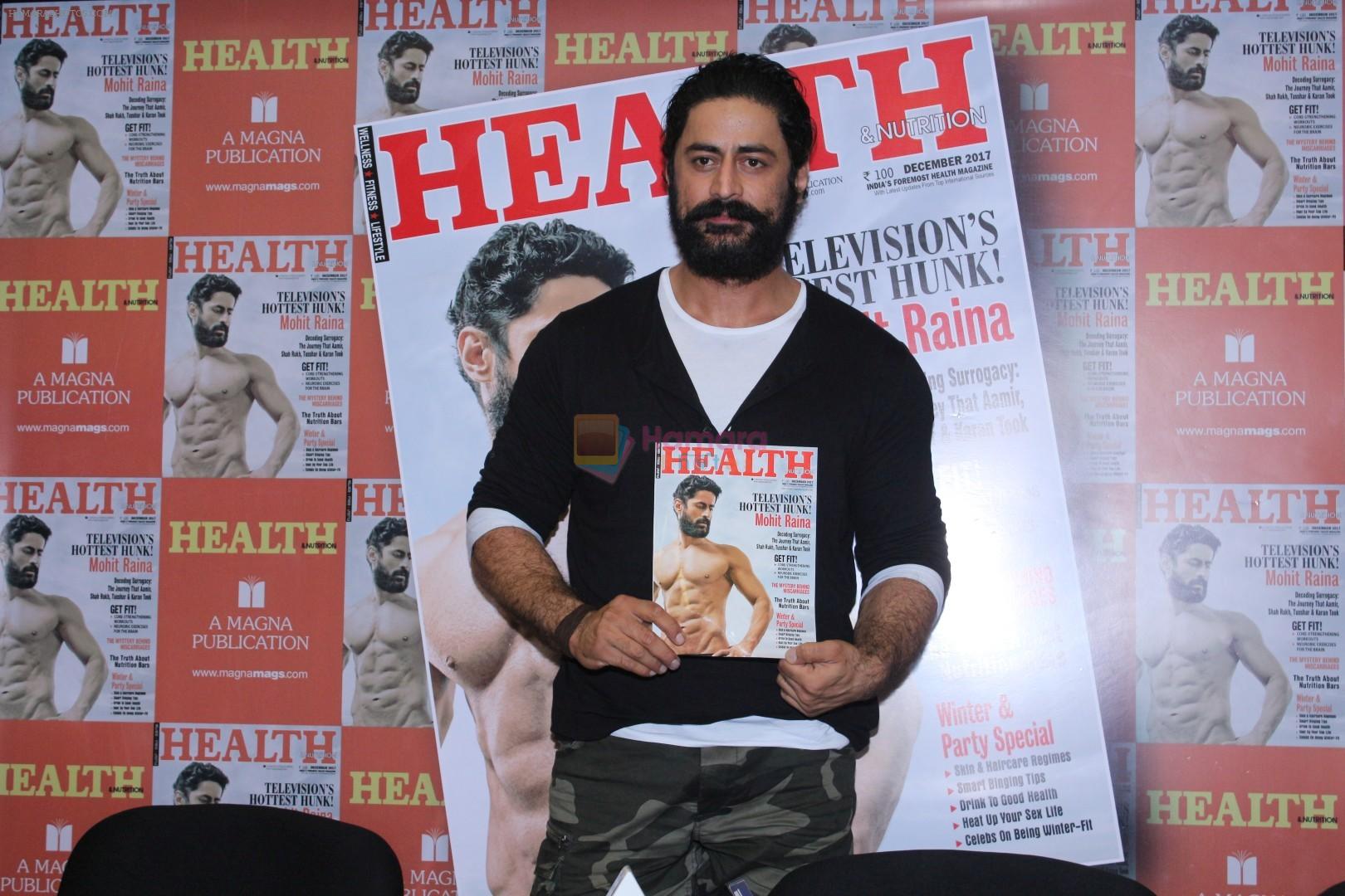 Mohit Raina On Cover Page Of Health & Nutrition Magazine on 8th Dec 2017