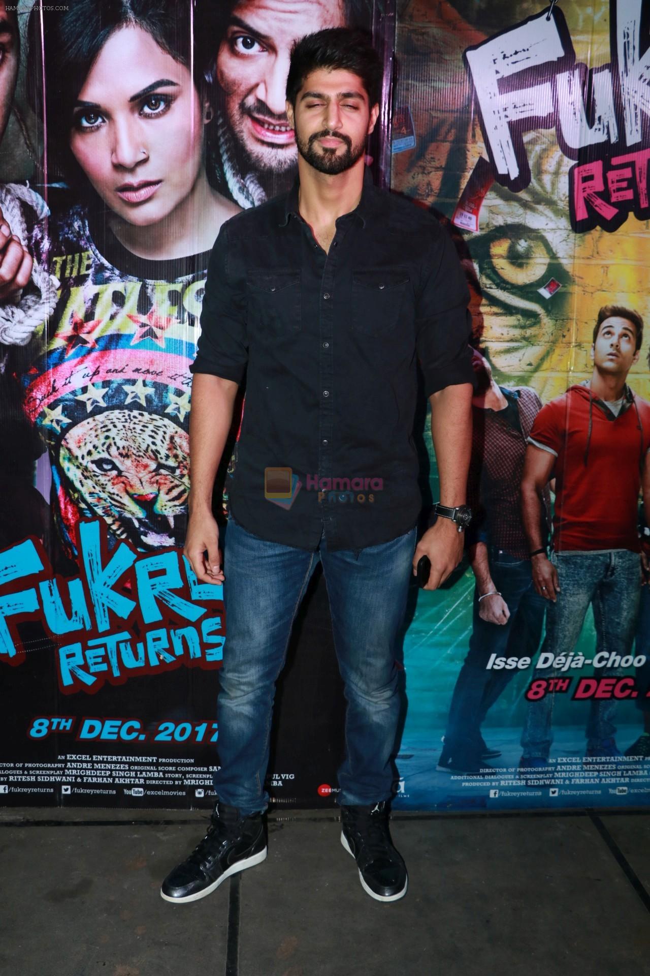 Tanuj Virwani Celebrate The Success Of The Film Fukrey Returns on 11th Dec 2017