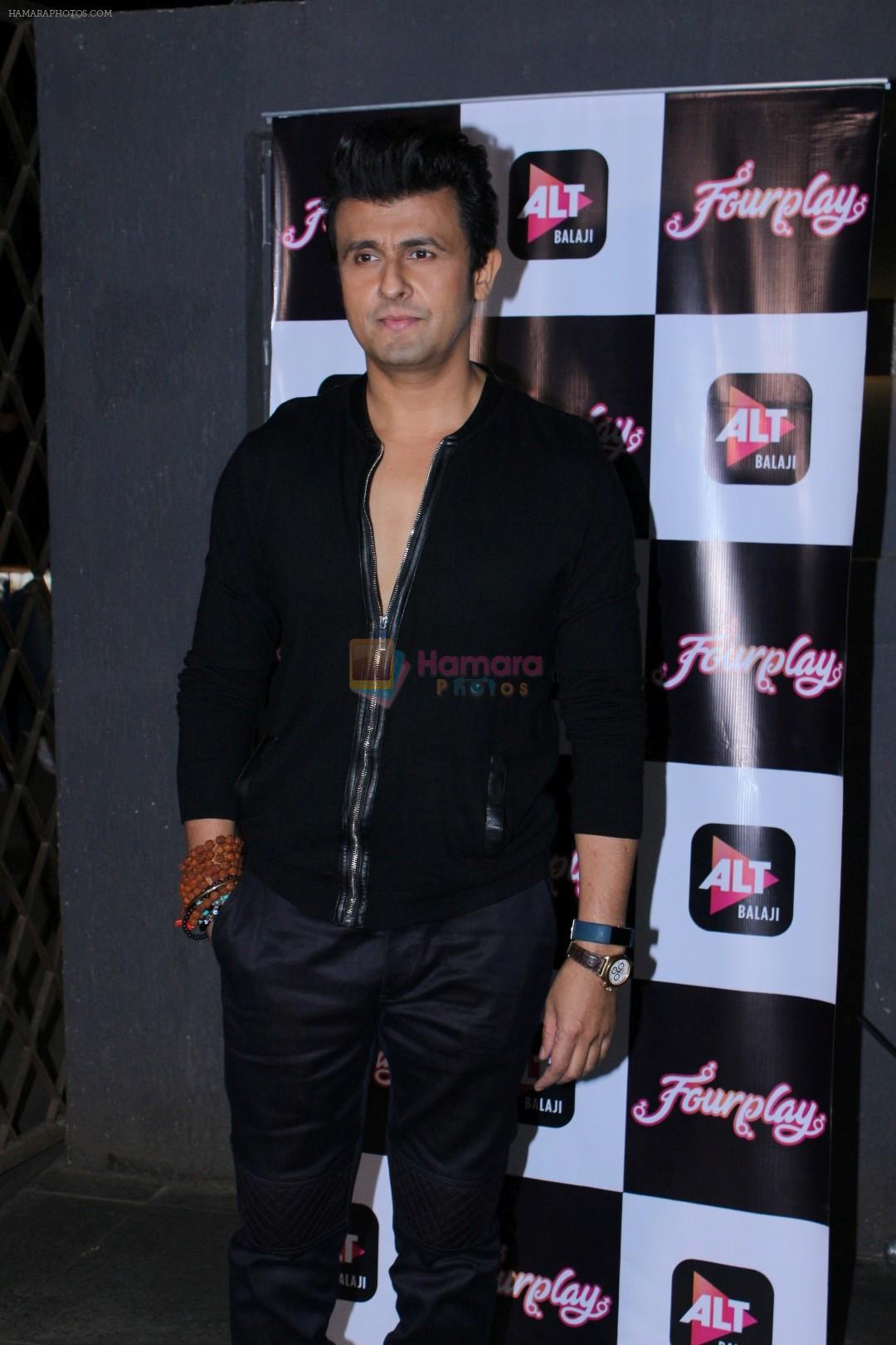 Sonu Nigam at the Celebration Of Pre Launch Of The Altbalaji's Next Web Show Four Play on 11th Dec 2017