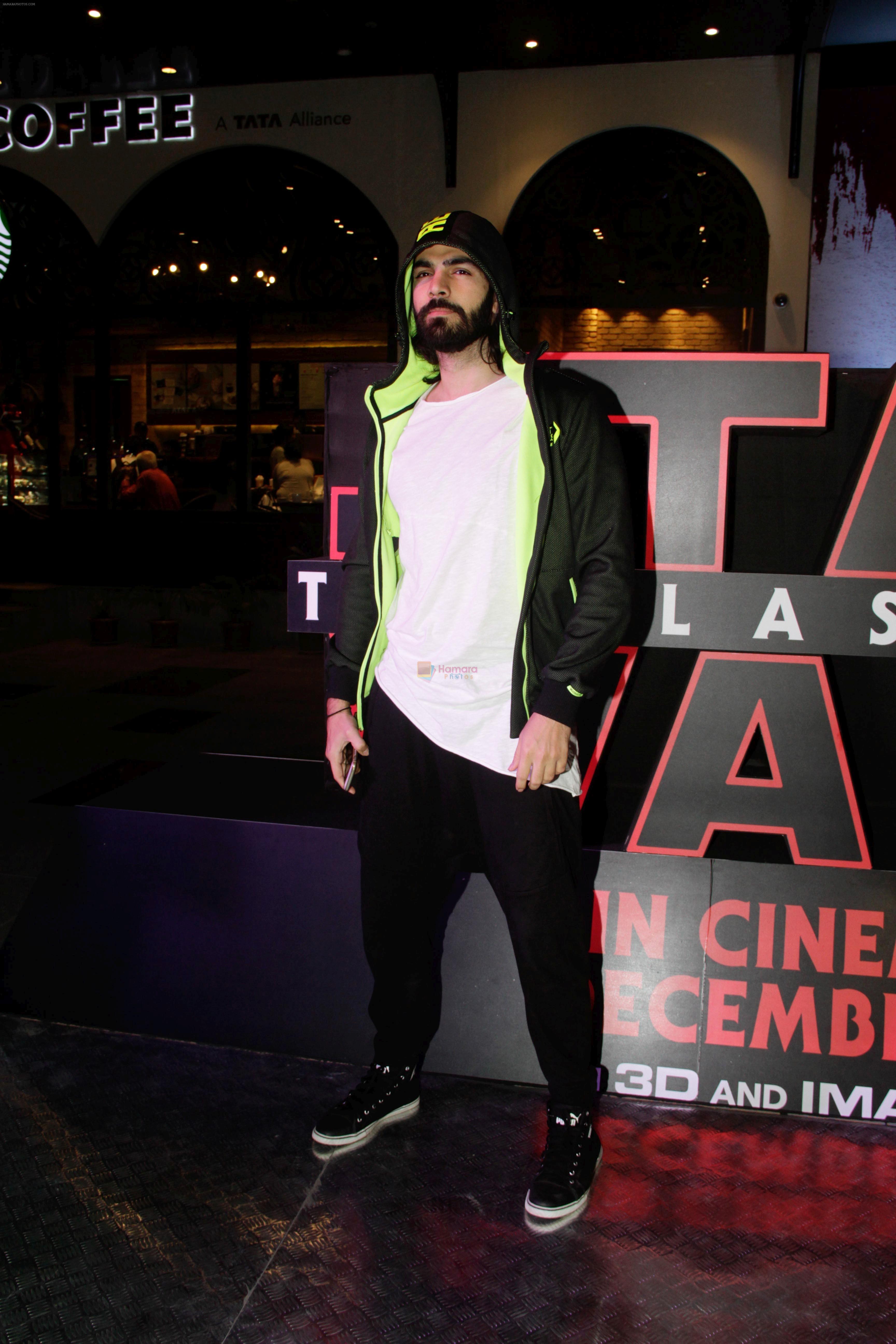Karan Grover at the Red Carpet Premiere Of 2017's Most Awaited Hollywood Film Disney Star War on 13th Dec 2017