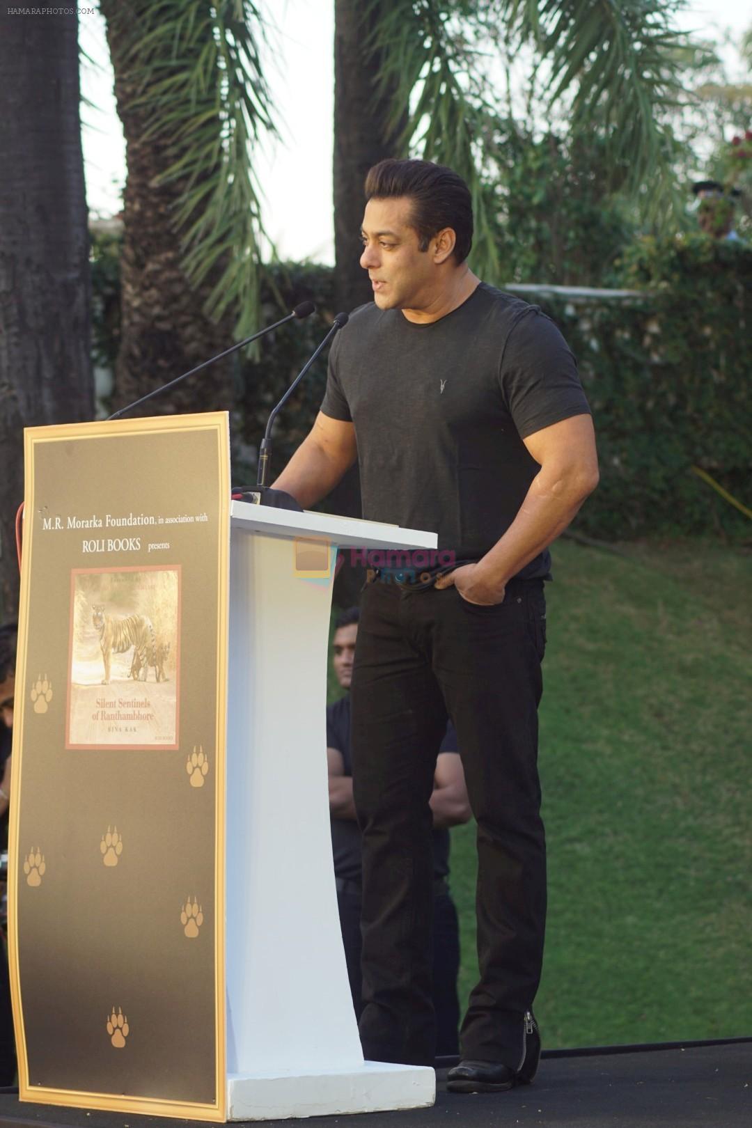 Salman Khan at the Launch Of Bina Kak's Book Silent Sentinels Of Ranthambhore on 13th Dec 2017