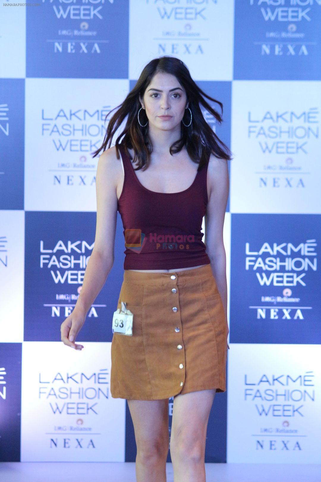 Model At lakme Fashion Week Models Audition on 20th Dec 2017