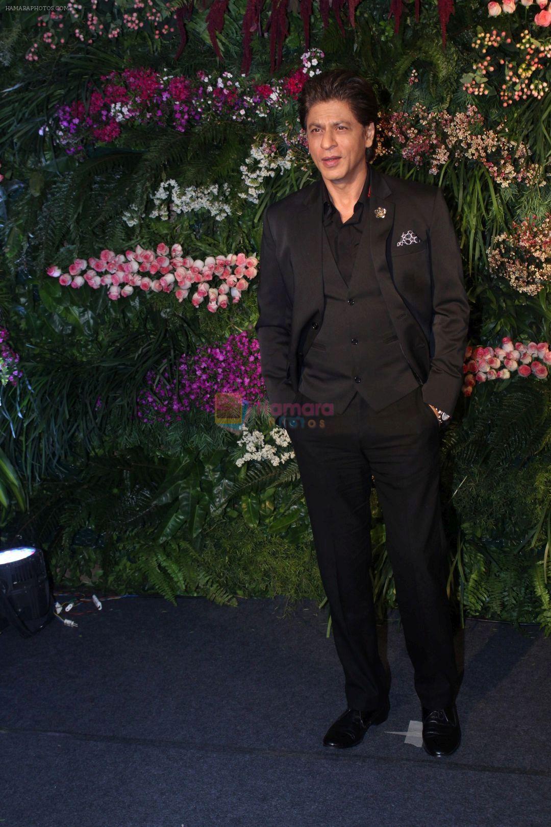 Shah Rukh Khan at Anushka Sharma And Virat Kohli's Wedding Celebration In Mumbai on 26th Dec 2017