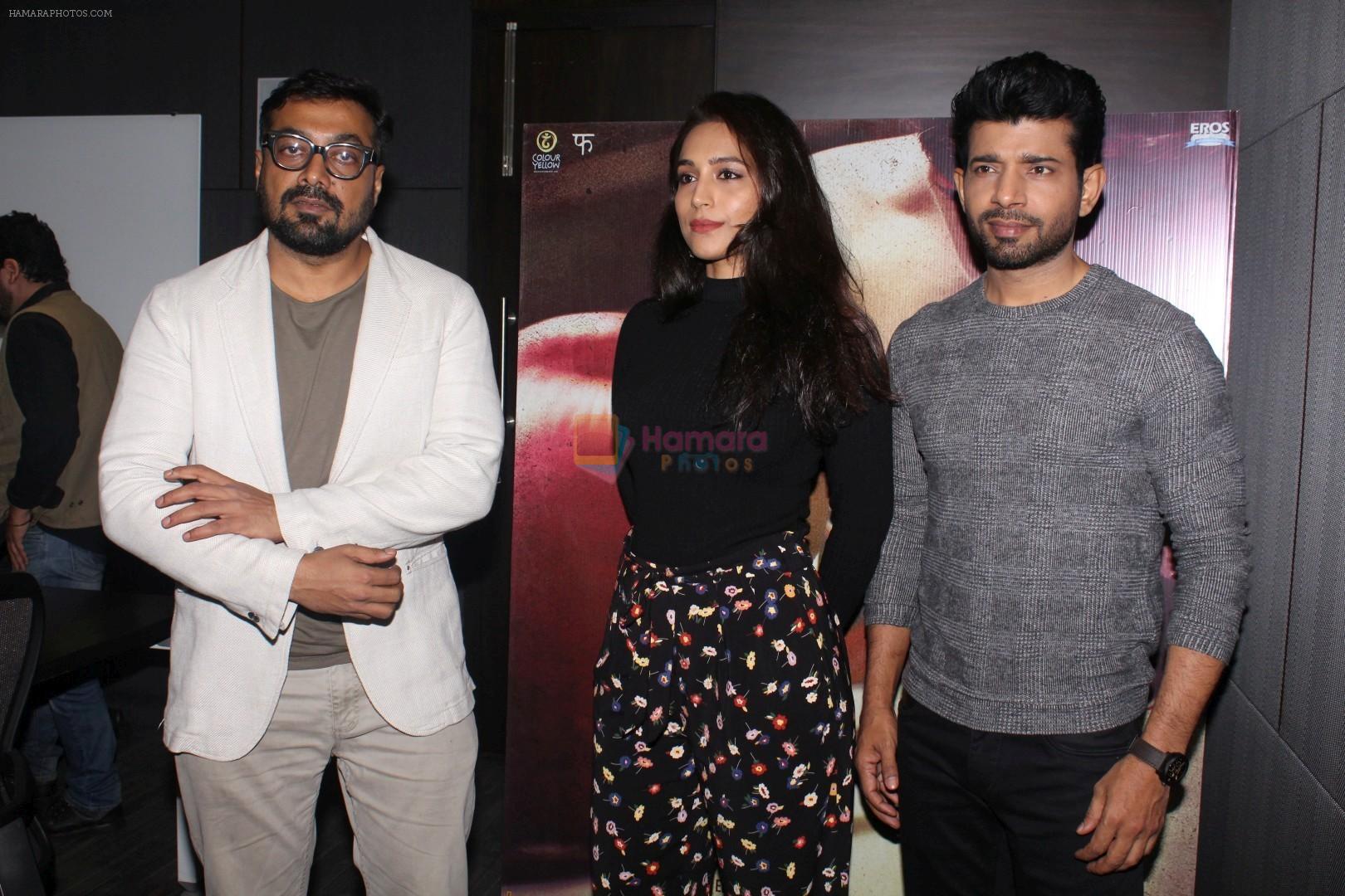 Vineet Kumar Singh, Zoya Hussain, Anurag Kashyap at the promotion of Mukkabaaz Movie on 7th Jan 2018