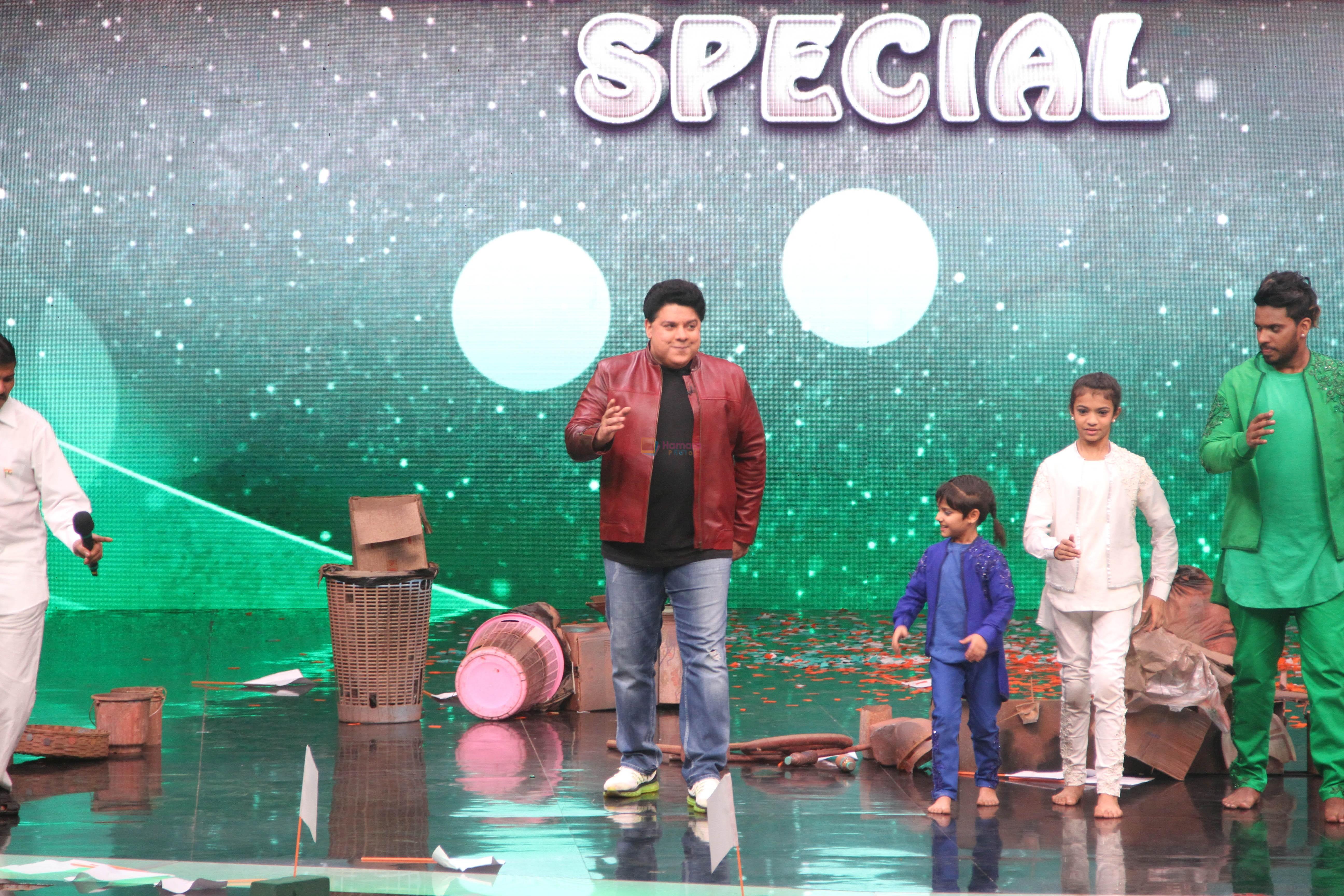 Sajid Khan at Super Dancer Show On Location on 22nd Jan 2018