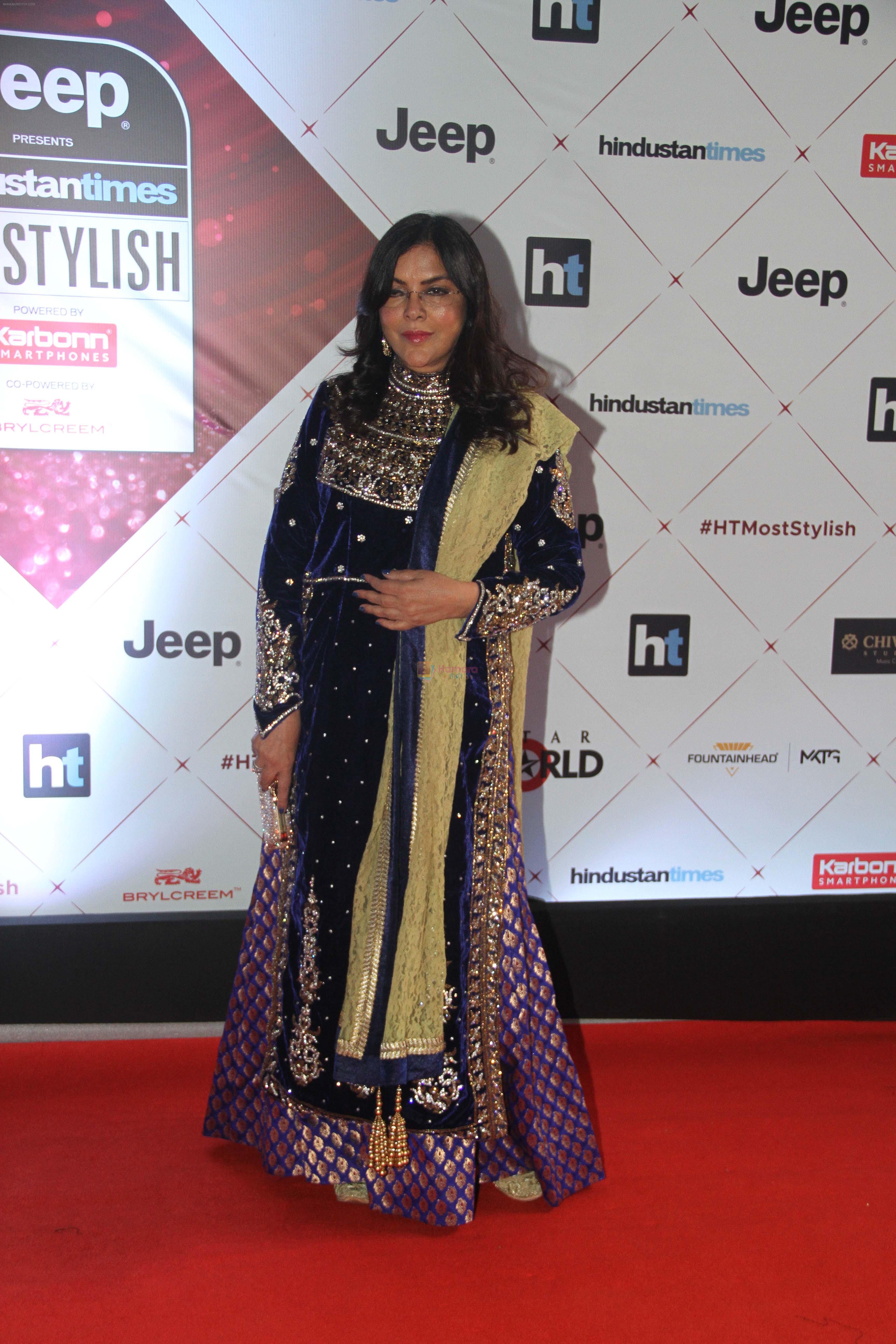 Zeenat Aman at the Red Carpet Of Ht Most Stylish Awards 2018 on 24th Jan 2018