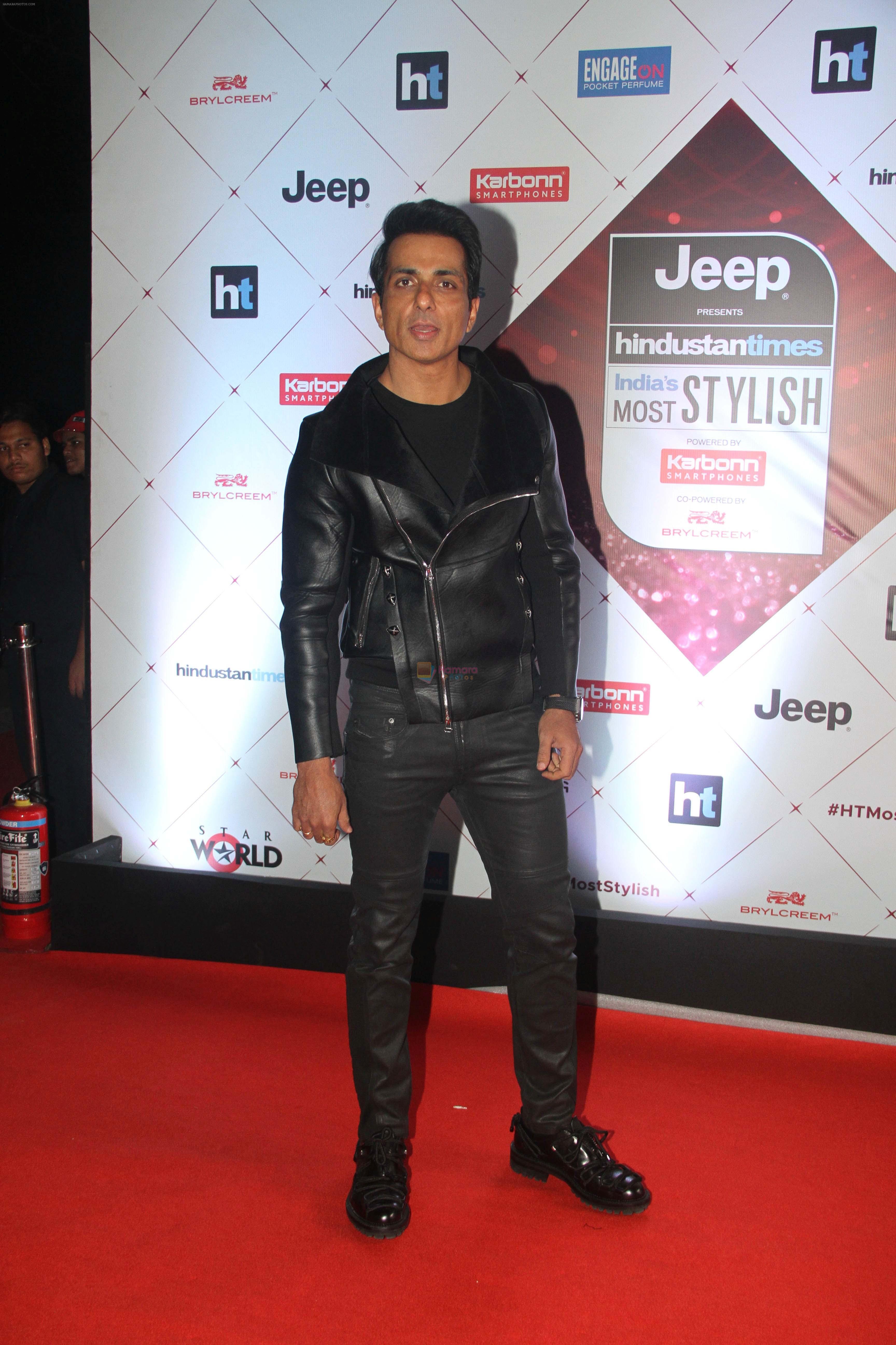 Sonu Sood at the Red Carpet Of Ht Most Stylish Awards 2018 on 24th Jan 2018