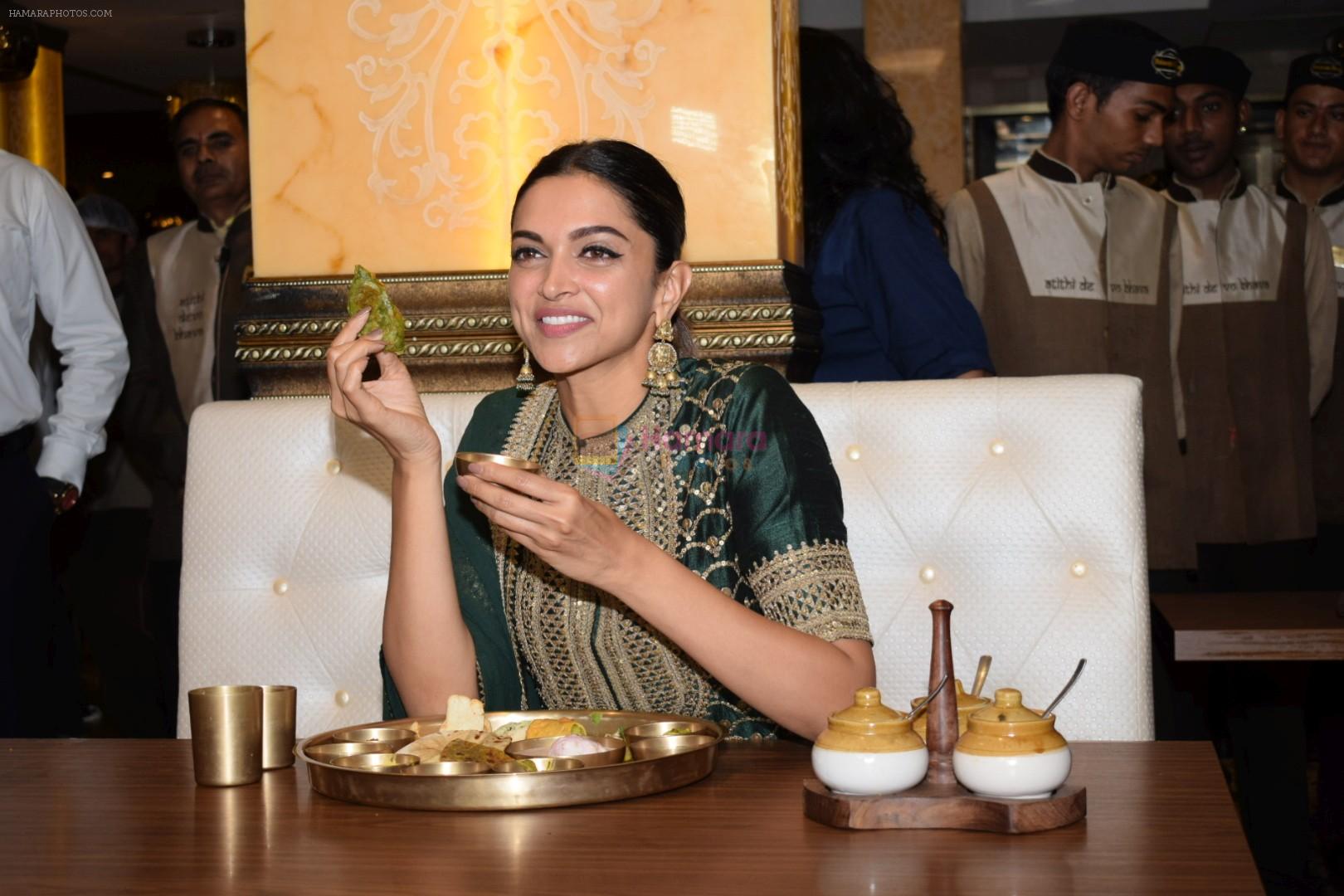 Deepika padukone at maharaja bhog hotel on 27th Jan 2018