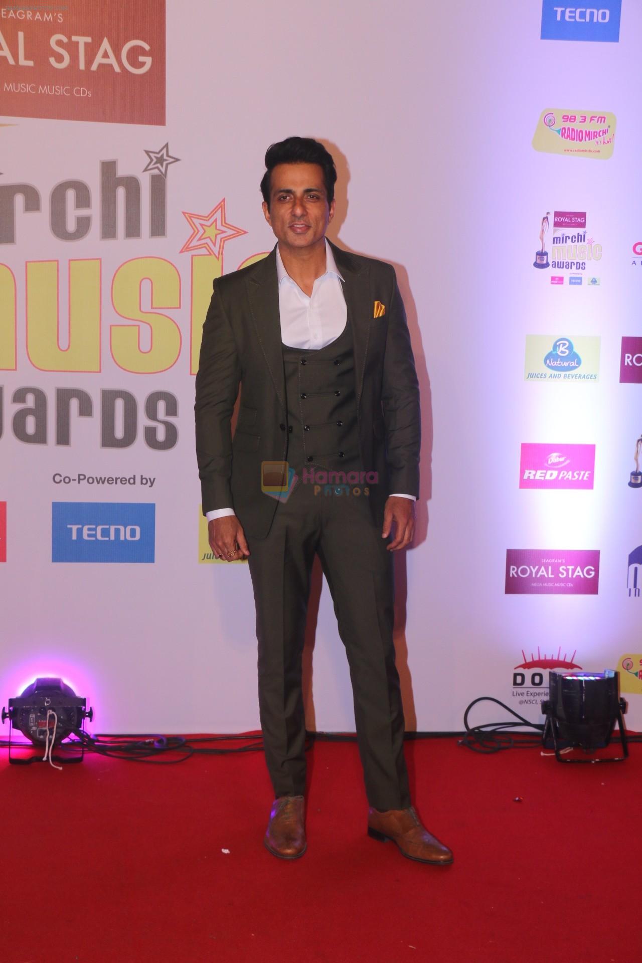 Sonu Sood at Mirchi Music Awards in NSCI, Worli, Mumbai on 28th Jan 2018