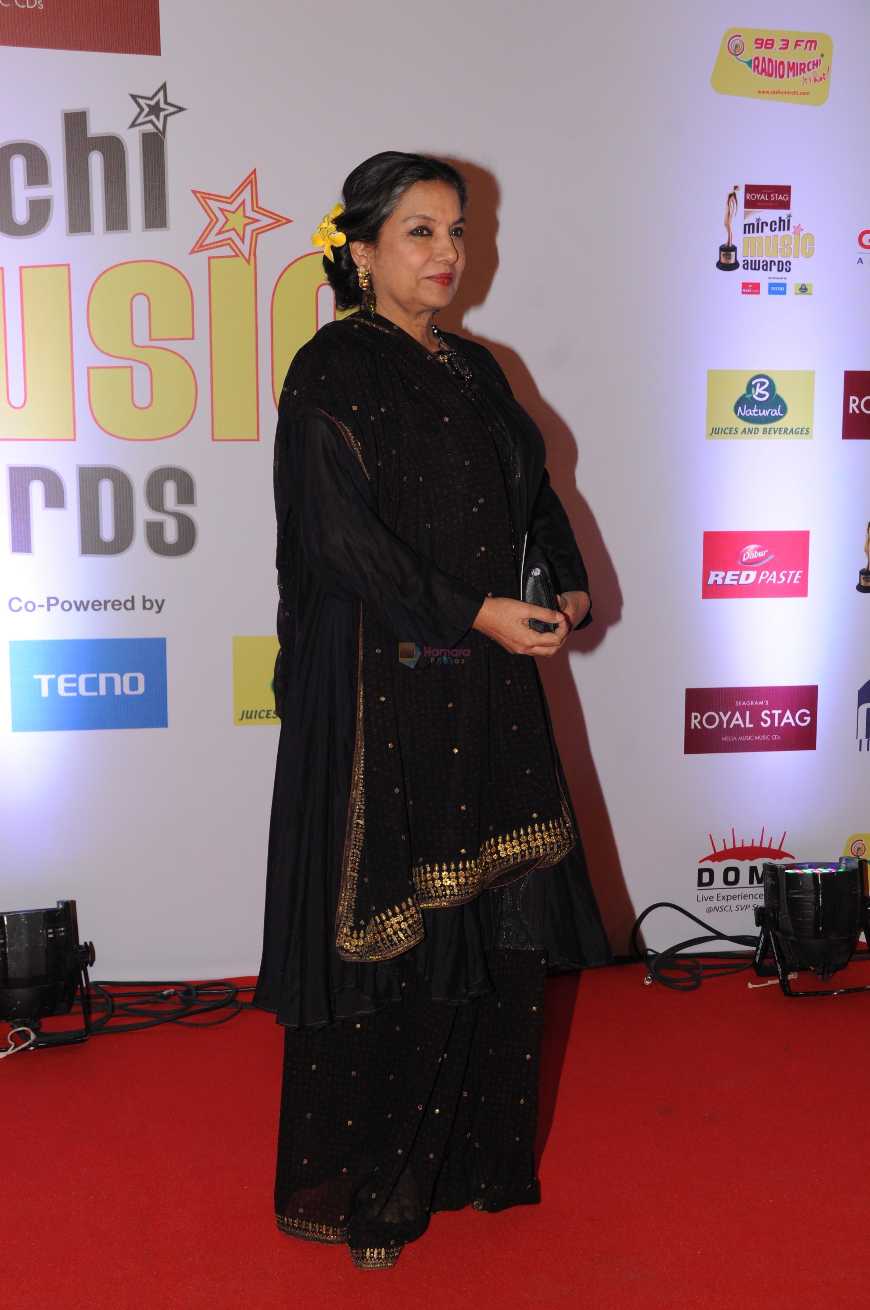 Shabana Azmi at Mirchi Music Awards in NSCI, Worli, Mumbai on 28th Jan 2018