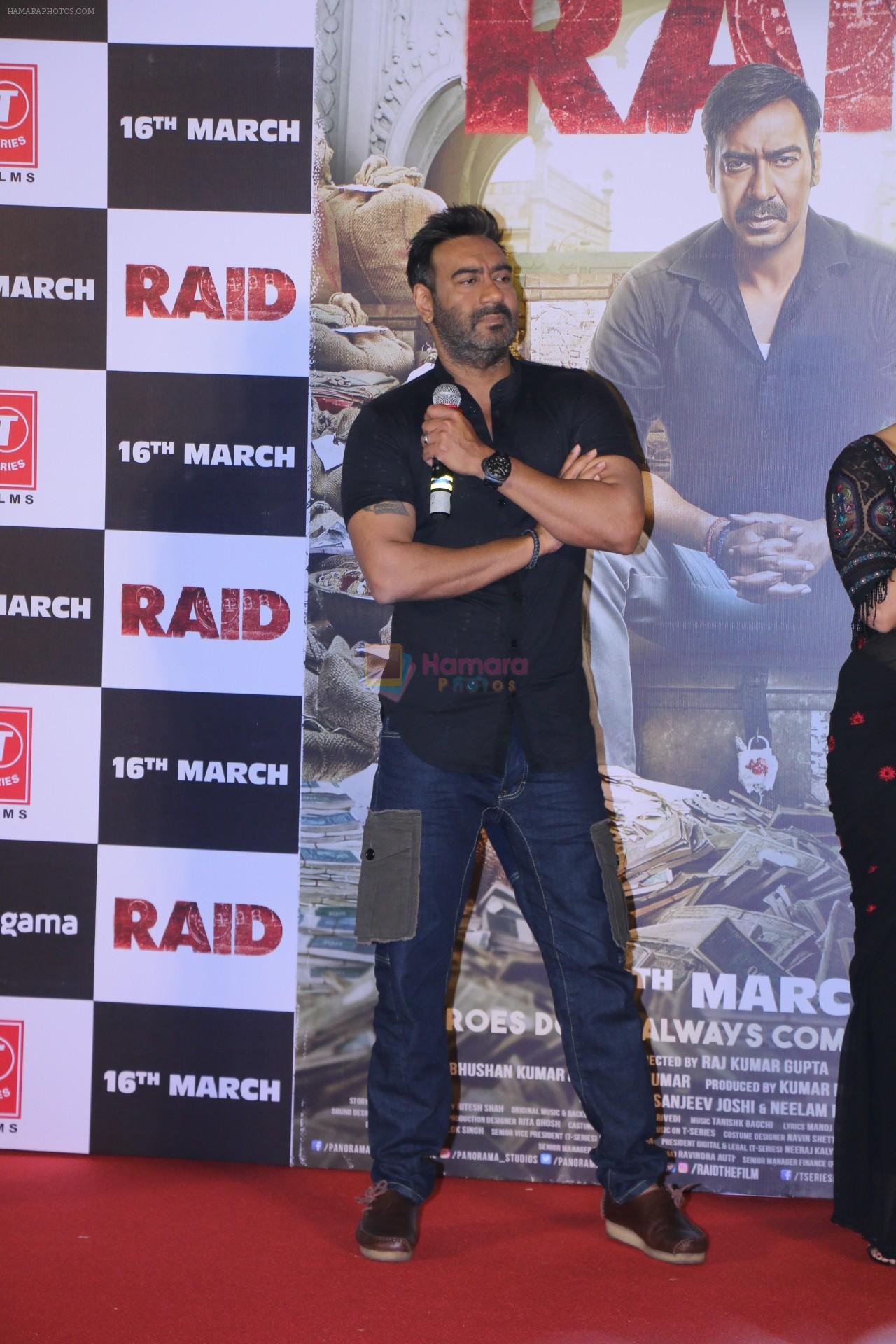 Ajay Devgn at the Trailer launch of film Raid at PVR, Juhu,Mumbai on 5th Feb 2018