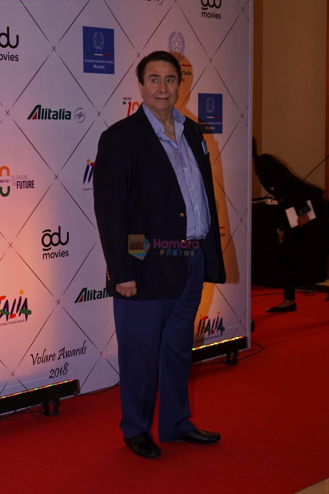 Randhir Kapoor at Red Carpet Of Volare Awards 2018 on 9th Feb 2018