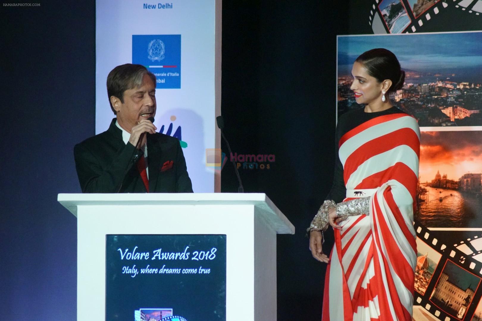 Deepika Padukone at Red Carpet Of Volare Awards 2018 on 9th Feb 2018