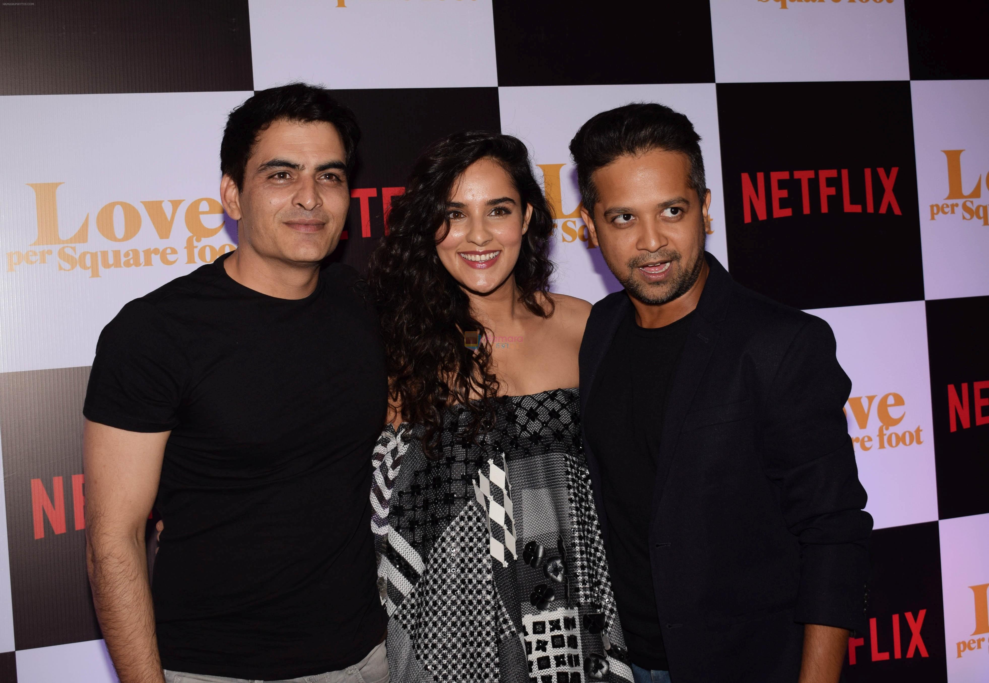 Manav Kaul, Angira Dhar, Anand Tiwari at the Screening of Ronnie Screwvala's film Love per square foot in Cinepolis, Andheri, Mumbai on 10th Feb 2018