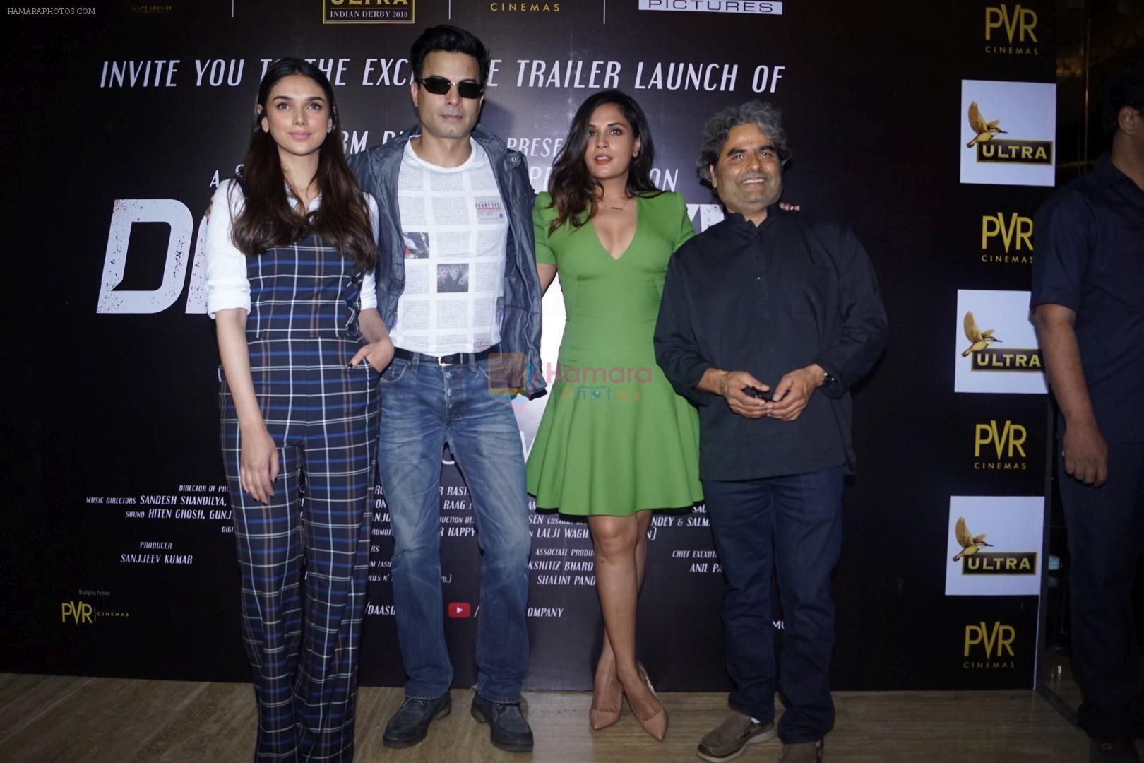 Richa Chadda, Rahul Bhat, Aditi Rao Hydari, Vishal Bharadwaj At Trailer Launch Of Film Daas Dev on 14th Feb 2018