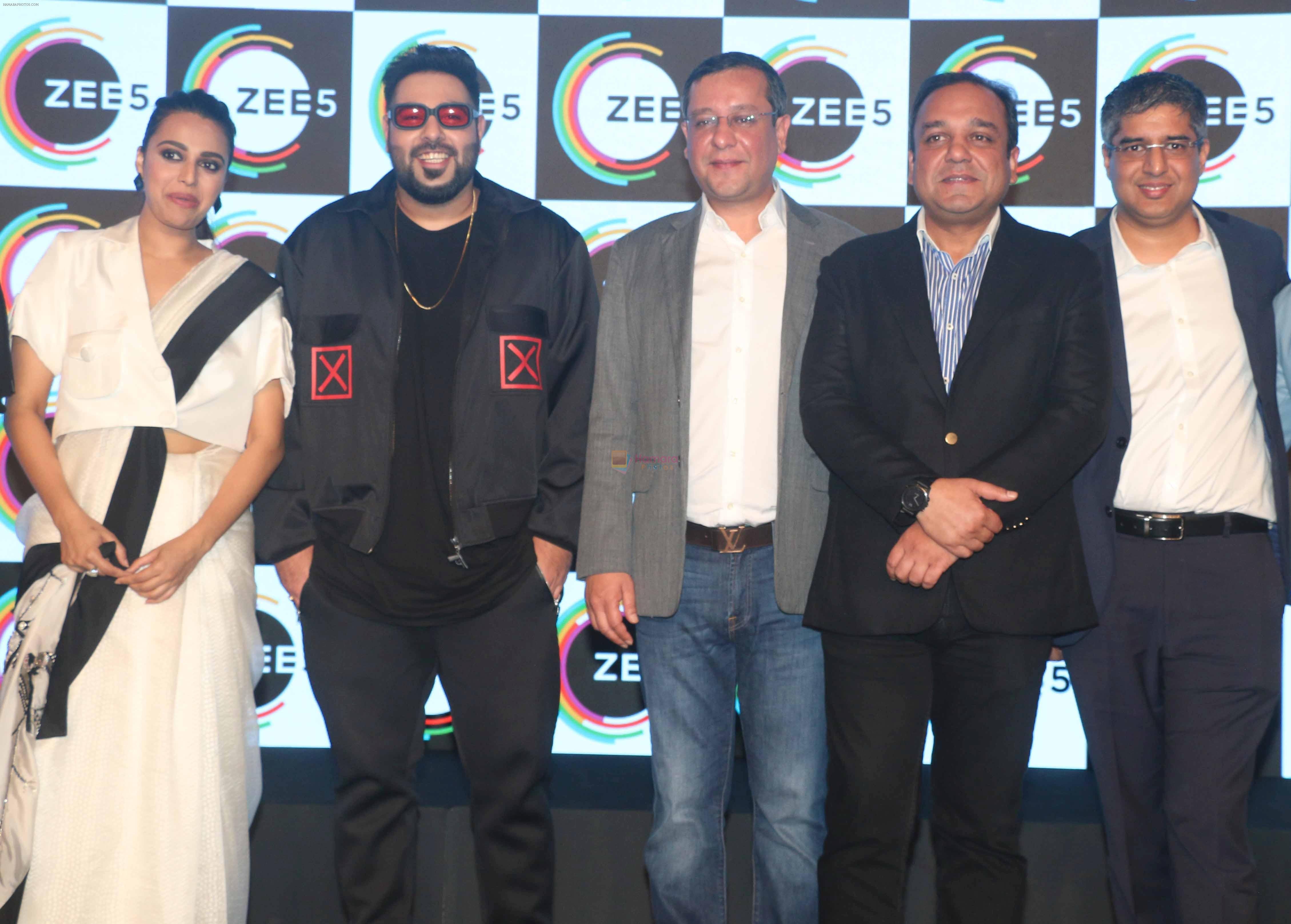 Swara Bhaskar, Badshah at the Grand Launch Of Zee Entertainments New OTT ZEE5 on 14th Feb 2018