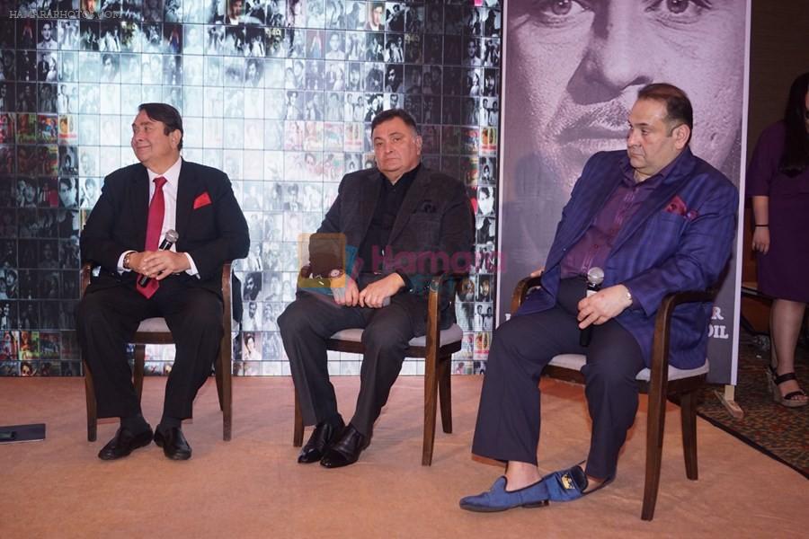 Randhir Kapoor, Rishi Kapoor, Rajiv Kapoor at The Raj Kapoor Awards For Excellence In Entertainment on 14th Feb 2018