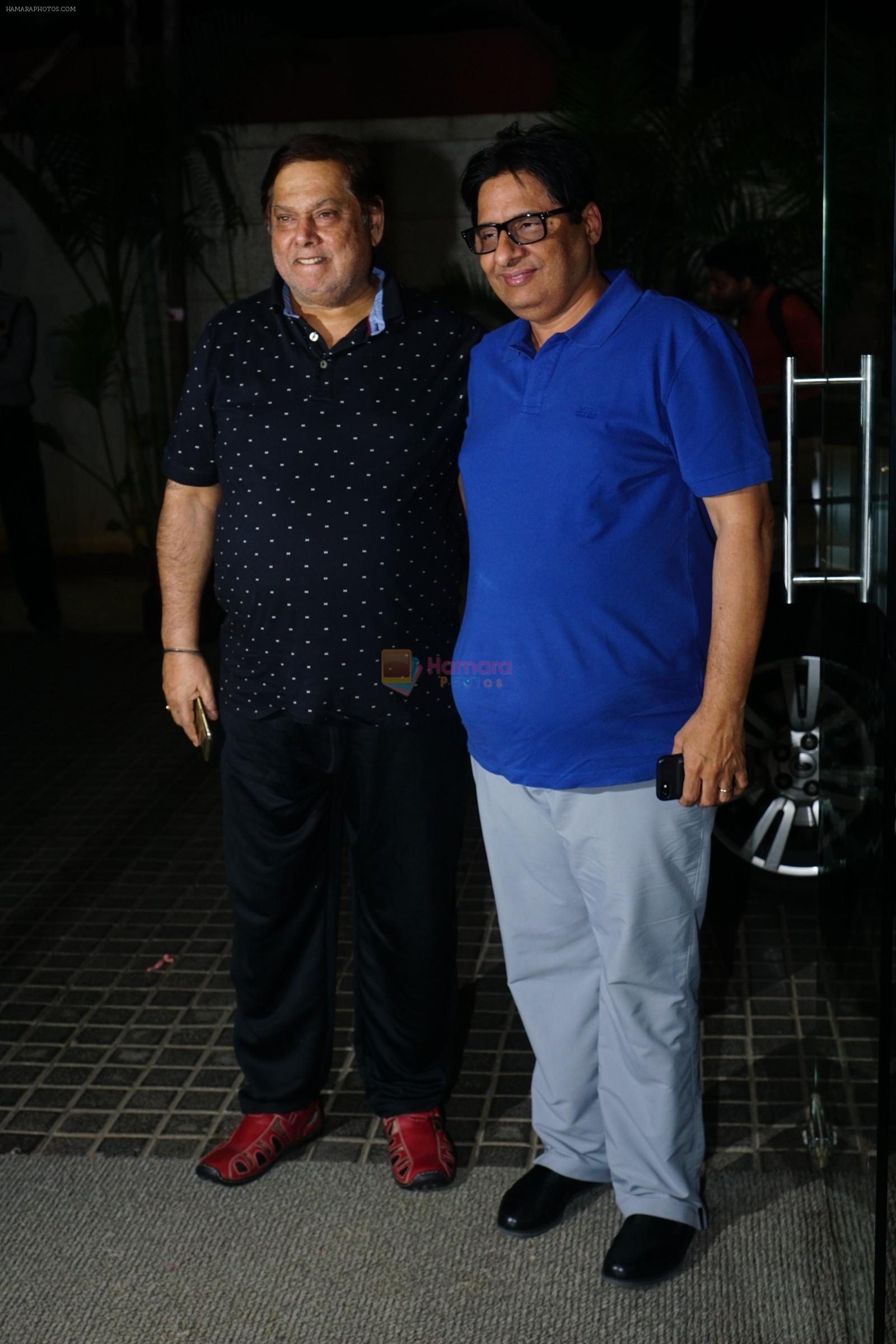 David Dhawan, Vashu Bhagnani at the Screening Of Film Welcome To New York on 19th Feb 2018