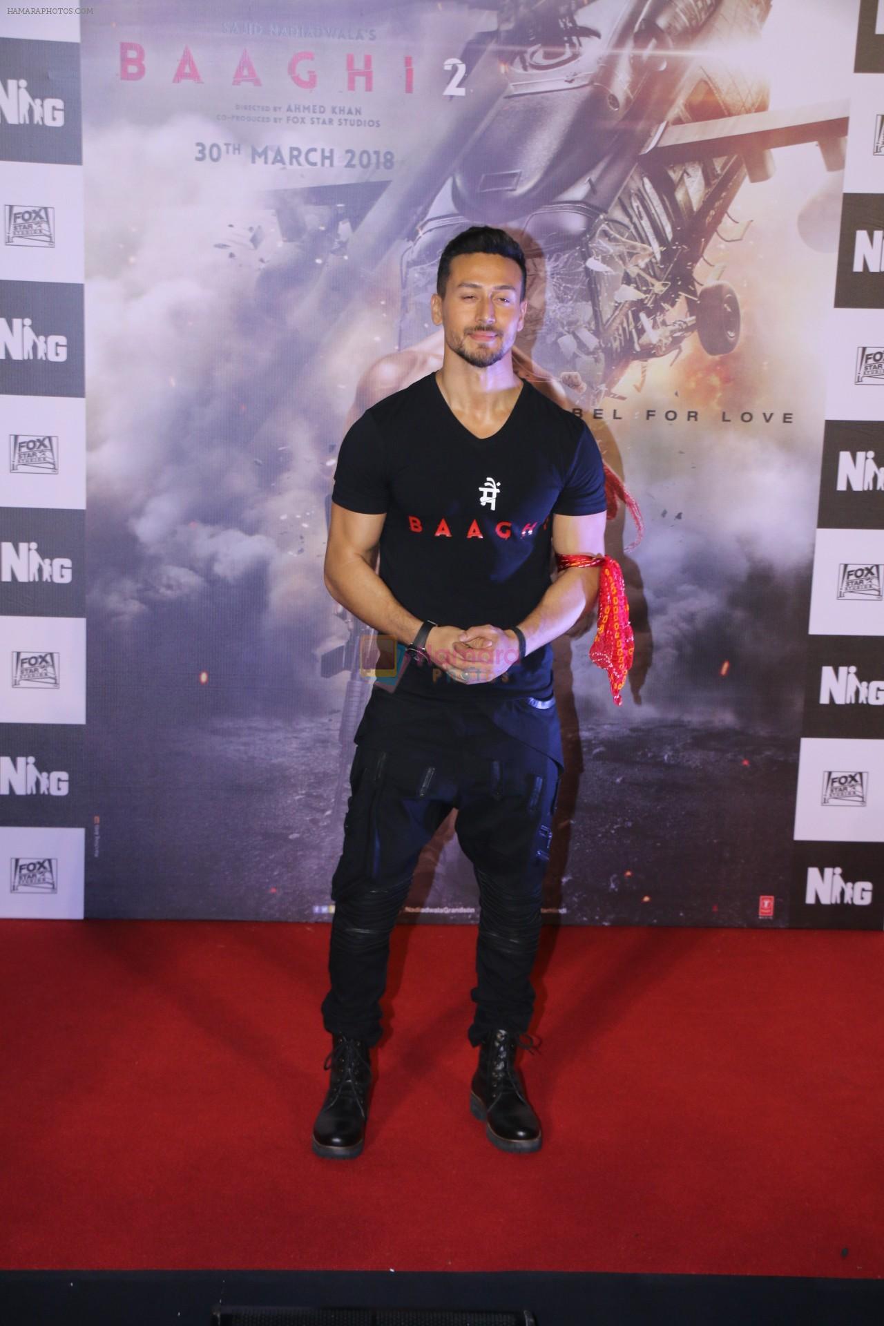 Tiger Shroff at the Trailer launch of Baaghi 2 in PVR, Lower Parel, Mumbai