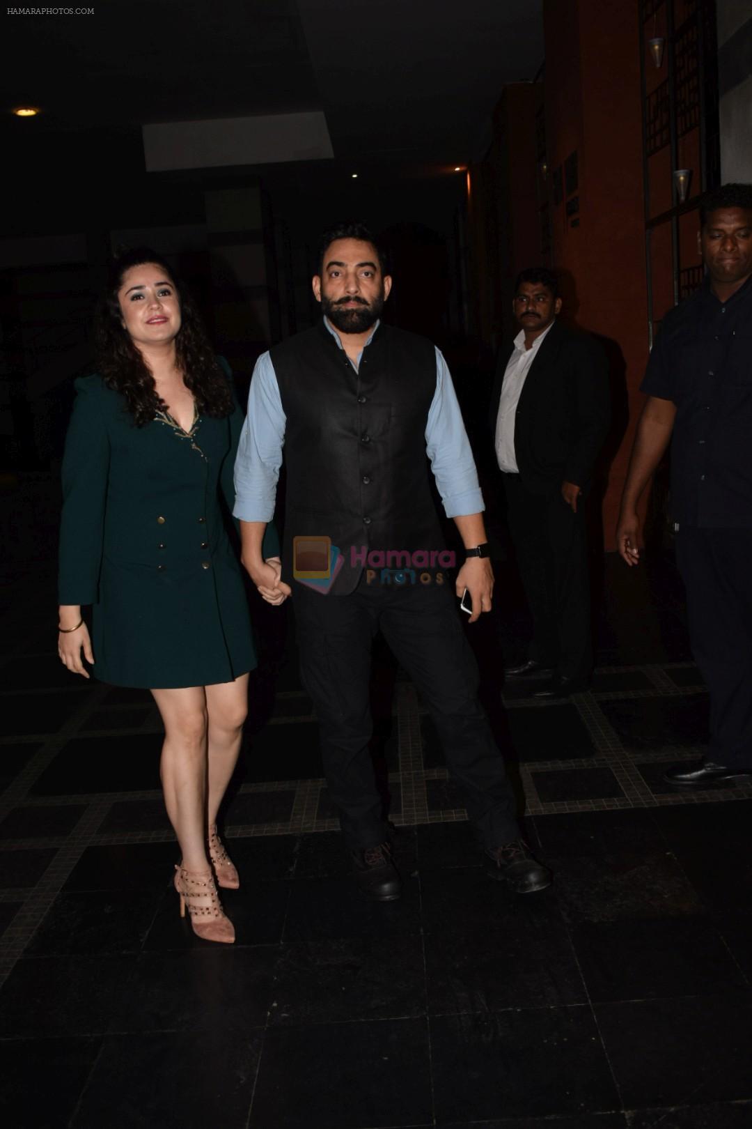 Meher Vij with her husband at the Success Party Of Film Secret Superstar