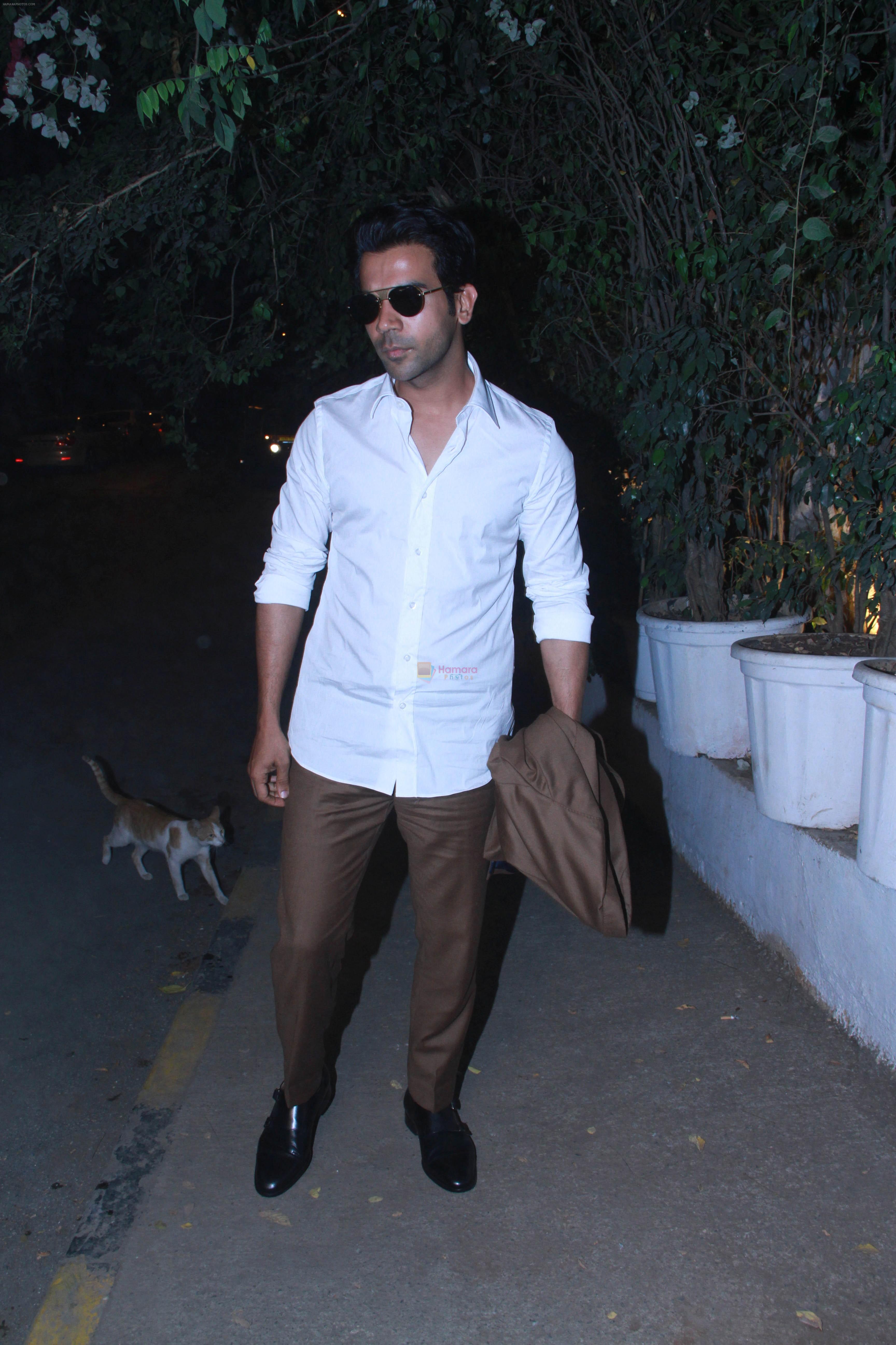 Rajkummar Rao with Team Of Film Mental Hai Kya Spotted At Olive Bandra on 5th March 2018