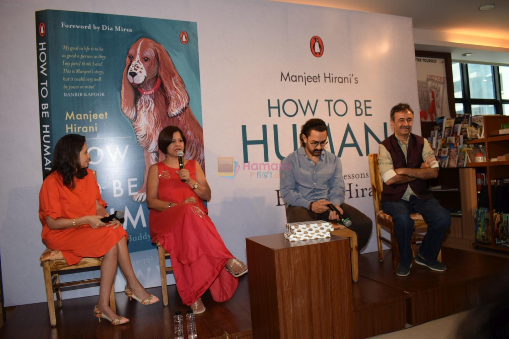 Aamir Khan at the book launch of Manjeet Hirani's book titled _How to be Human - Life lessons by Buddy Hirani_ in Title Waves, Bandra, Mumbai on 5th March 2018