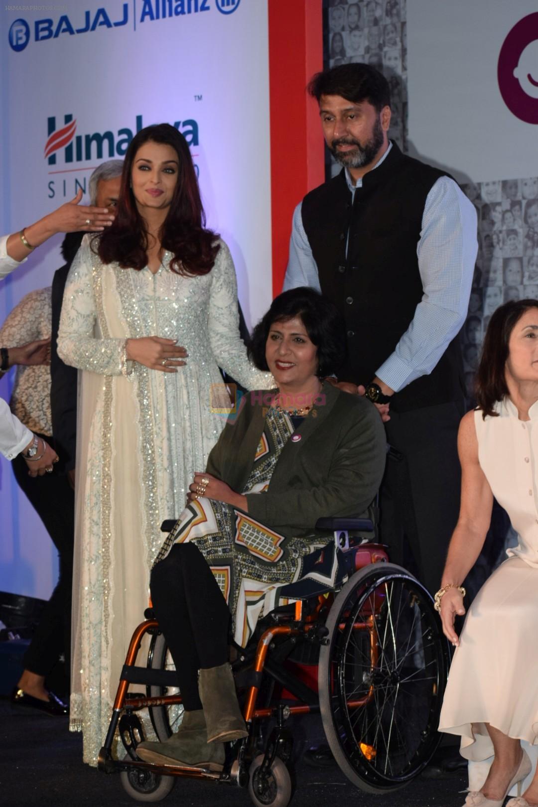 Aishwarya Rai Bachchan celebrate Smile Train India 500,000 free cleft surgeries; 10 yrs of Smile Pinki- Oscar Winning Documentary, with Pinki Sonkar in Taj Lands nd, Mumbai on 6th March 2018