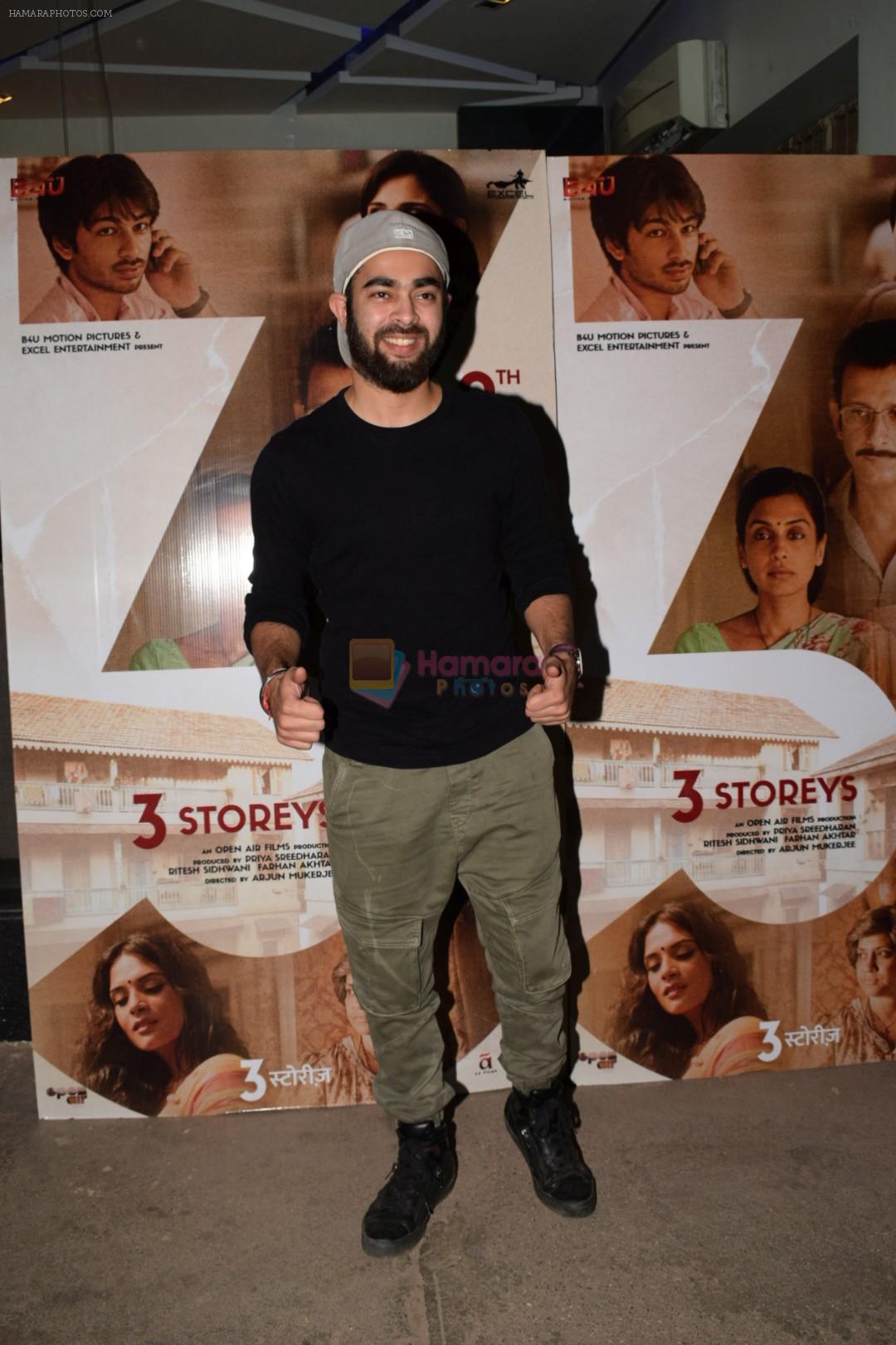 Manjot Singh at the Screening of film 3 Storeys in sunny sound, juhu, Mumbai on 6th March 2018