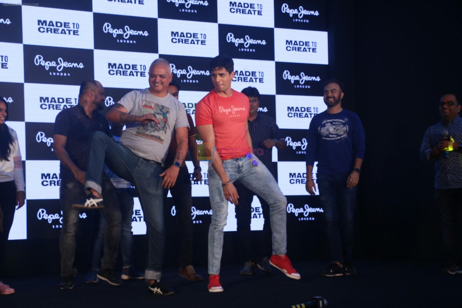 Sidharth Malhotra at the Unveiling of Pepe jeans new campaign on 7th March 2018