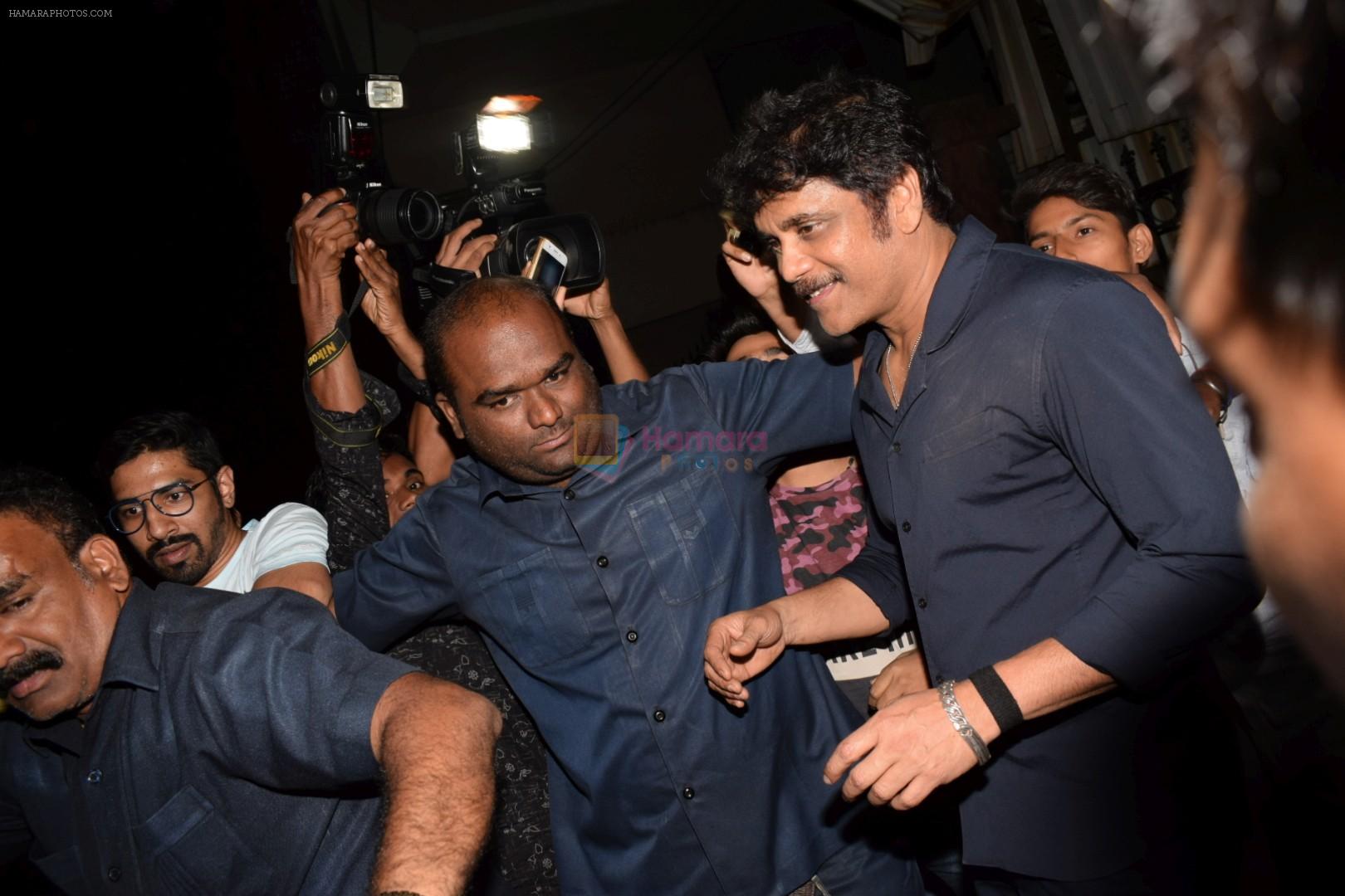 Nagarjuna with  Cast of Shiva 2 spotted at Estrella lounge in juhu, mumbai on 8th March 2018