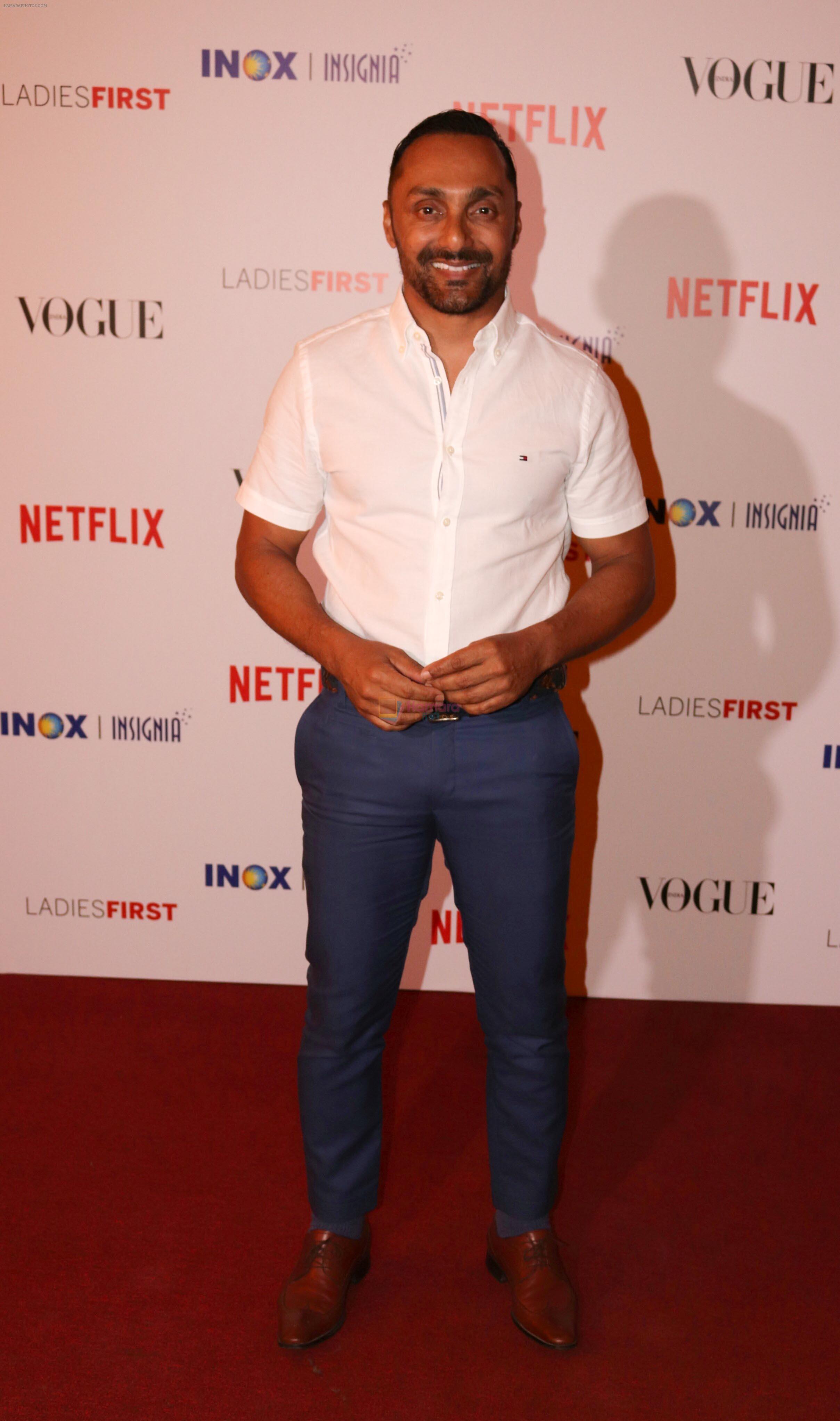 Rahul Bose at the Premier of _Ladies First_- The First Original Netflix Documentary that chronicles the life of World No 1 Archer, Deepika Kumari on 8th March 2018