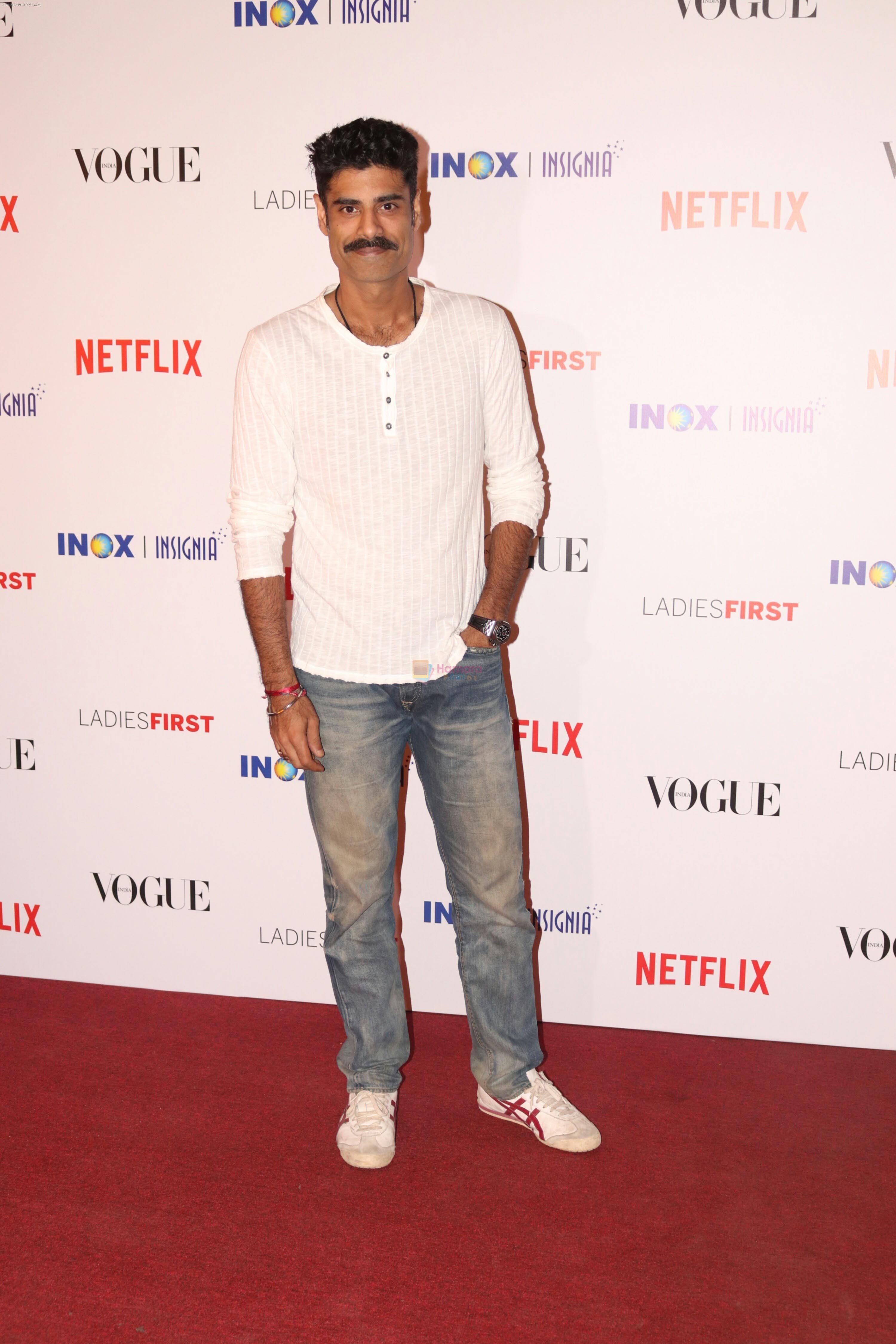 Sikander Kher at the Premier of _Ladies First_- The First Original Netflix Documentary that chronicles the life of World No 1 Archer, Deepika Kumari on 8th March 2018