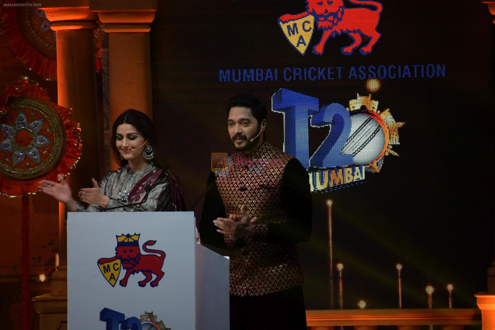 Sonali Bendre, Shreyas Talpade at the Opening Ceremony Of T20 Mumbai Cricket League on 10th March 2018