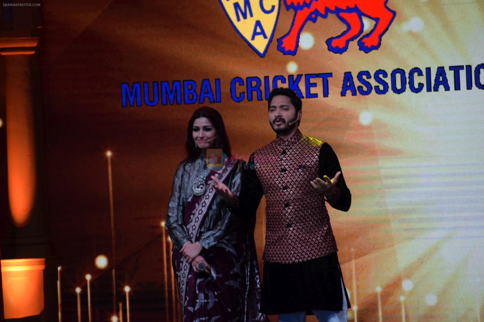 Sonali Bendre, Shreyas Talpade at the Opening Ceremony Of T20 Mumbai Cricket League on 10th March 2018