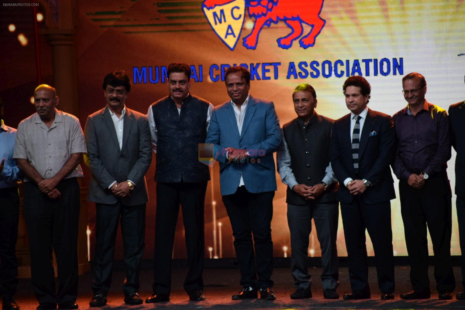 Sunil Gavaskar, Sachin Tendulkar at the Opening Ceremony Of T20 Mumbai Cricket League on 10th March 2018