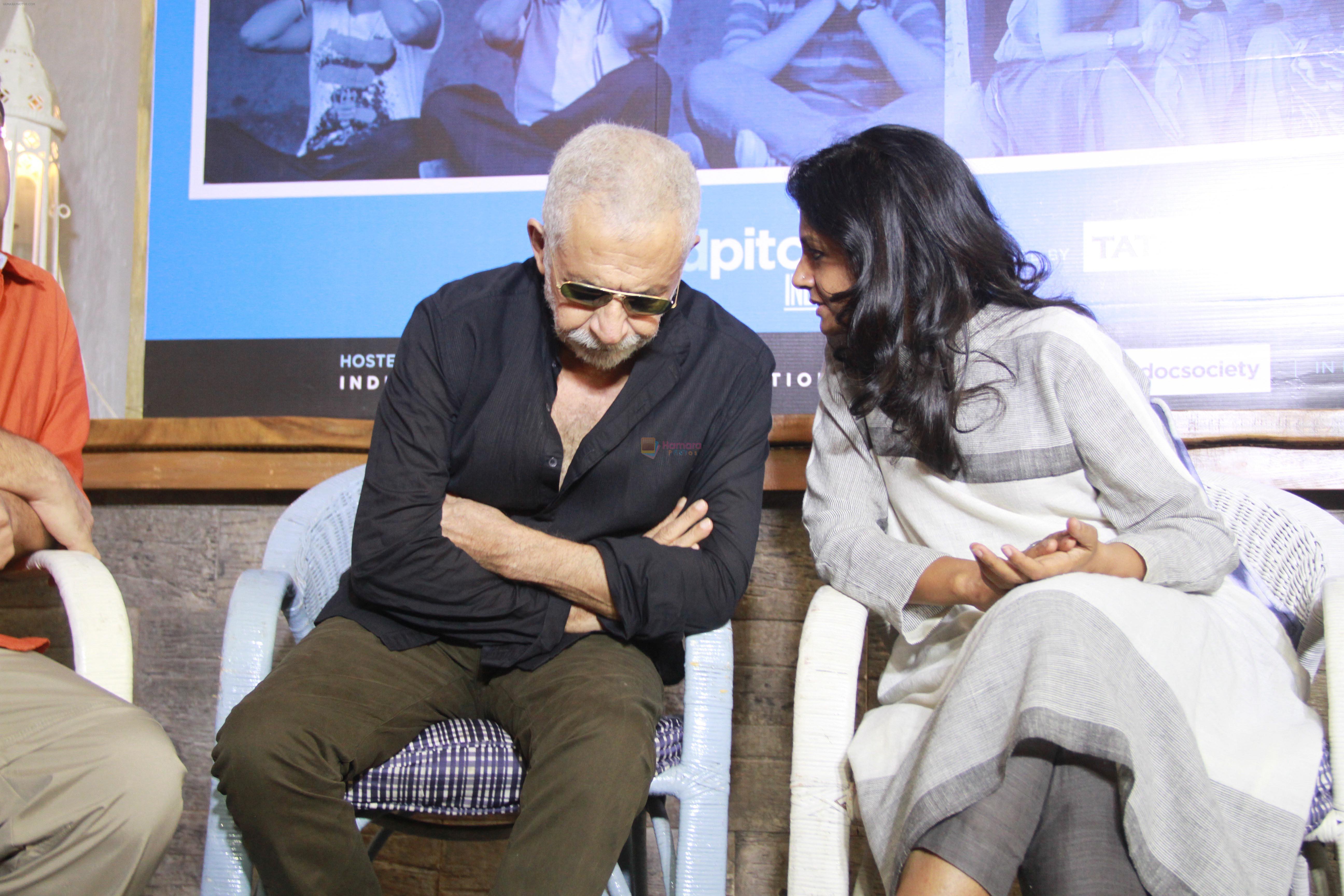 Nandita Das, Naseeruddin Shah at the Press announcement for Good Pitch for films on 14th March 2018