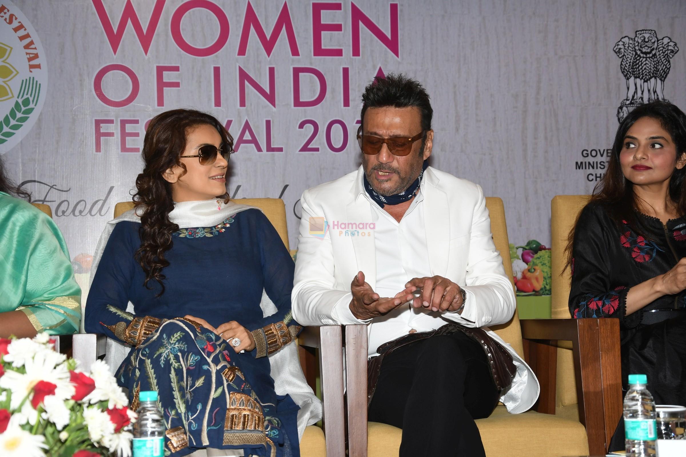 Juhi Chawla, Jackie Shroff, Madhoo Shah At the Opening Of Women Of India Organic Festival on 18th March 2018
