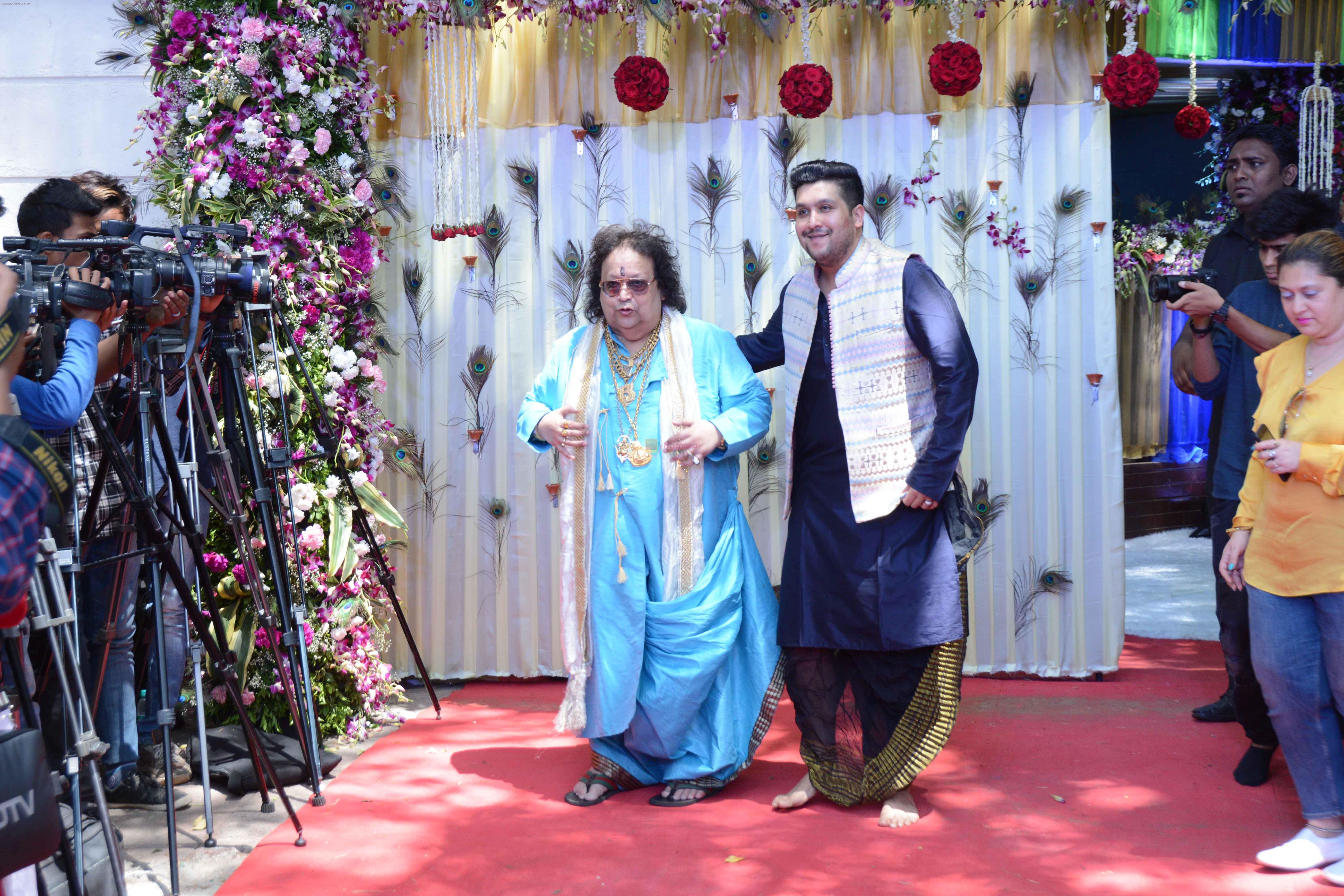 Bappi Lahiri at The auspicious occasion of Annaprasanna on 22nd March 2018