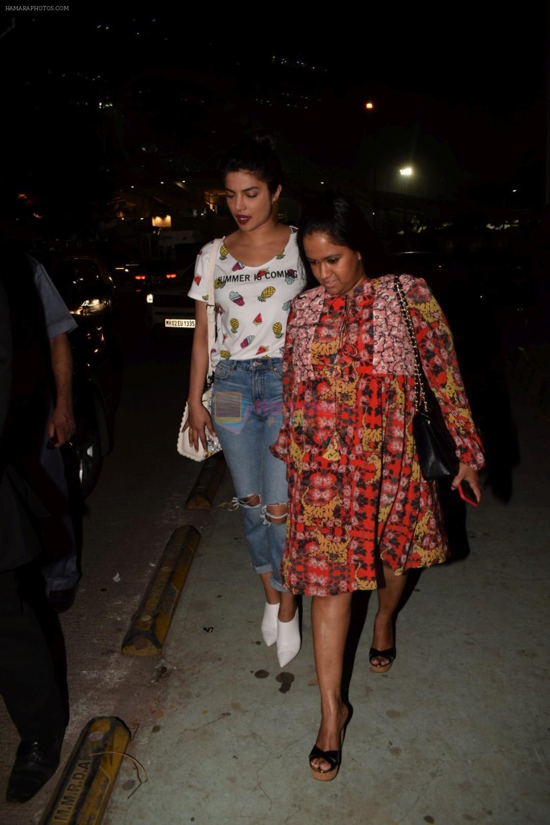 Priyanka Chopra, Arpita Khan spotted at Yautcha bkc in mumbai on 23rd March 2018