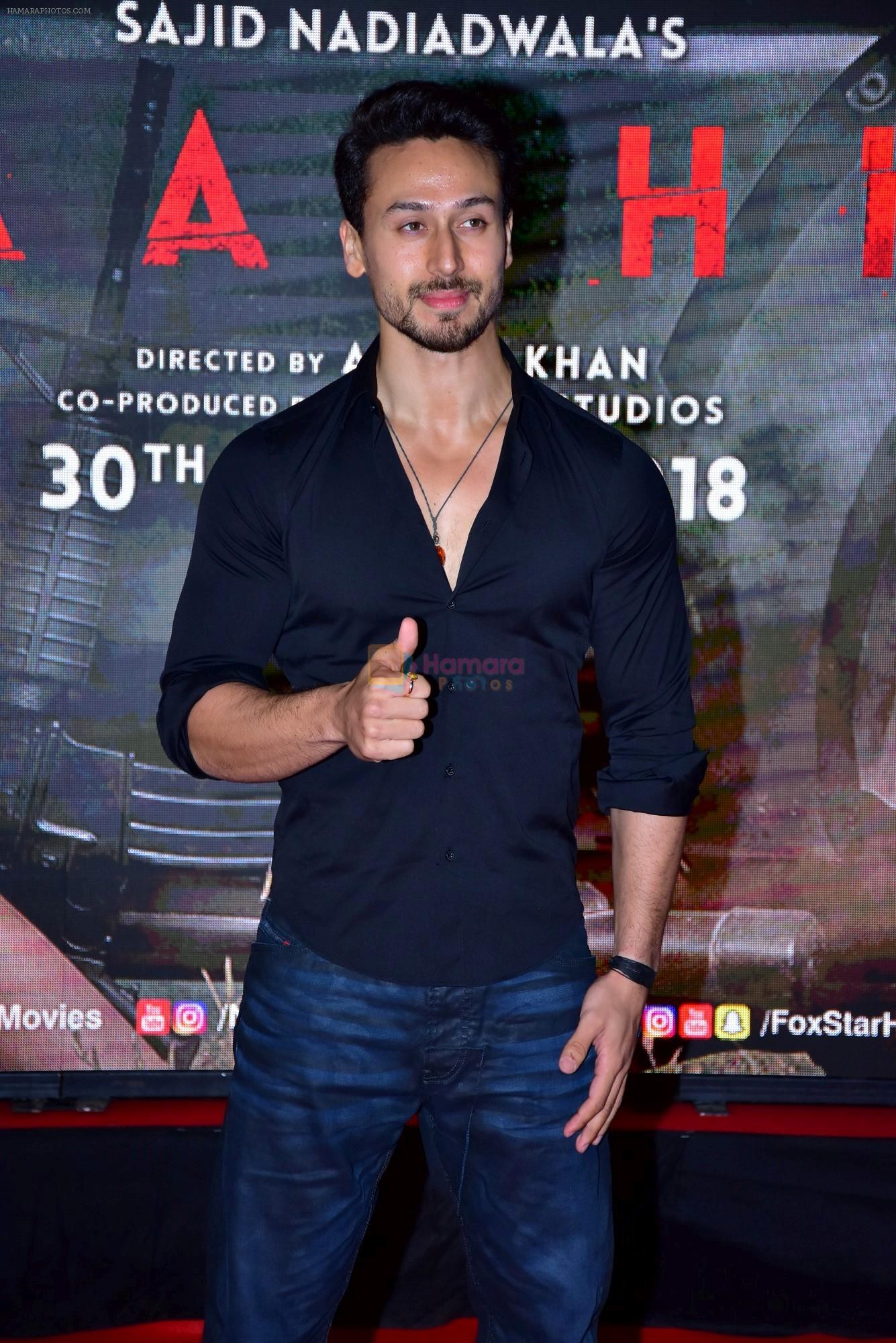 Tiger Shroff at the Special Screening Of Film Baaghi 2 on 29th March 2018