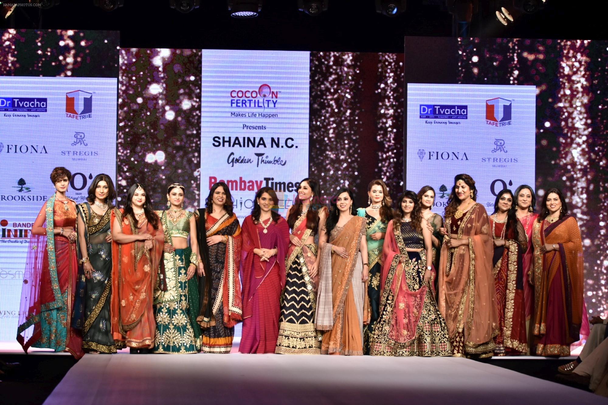 Pooja Chopra Showstopper For Designer Shaina N.C At Bombay Times Fashion Week on 30th March 2018
